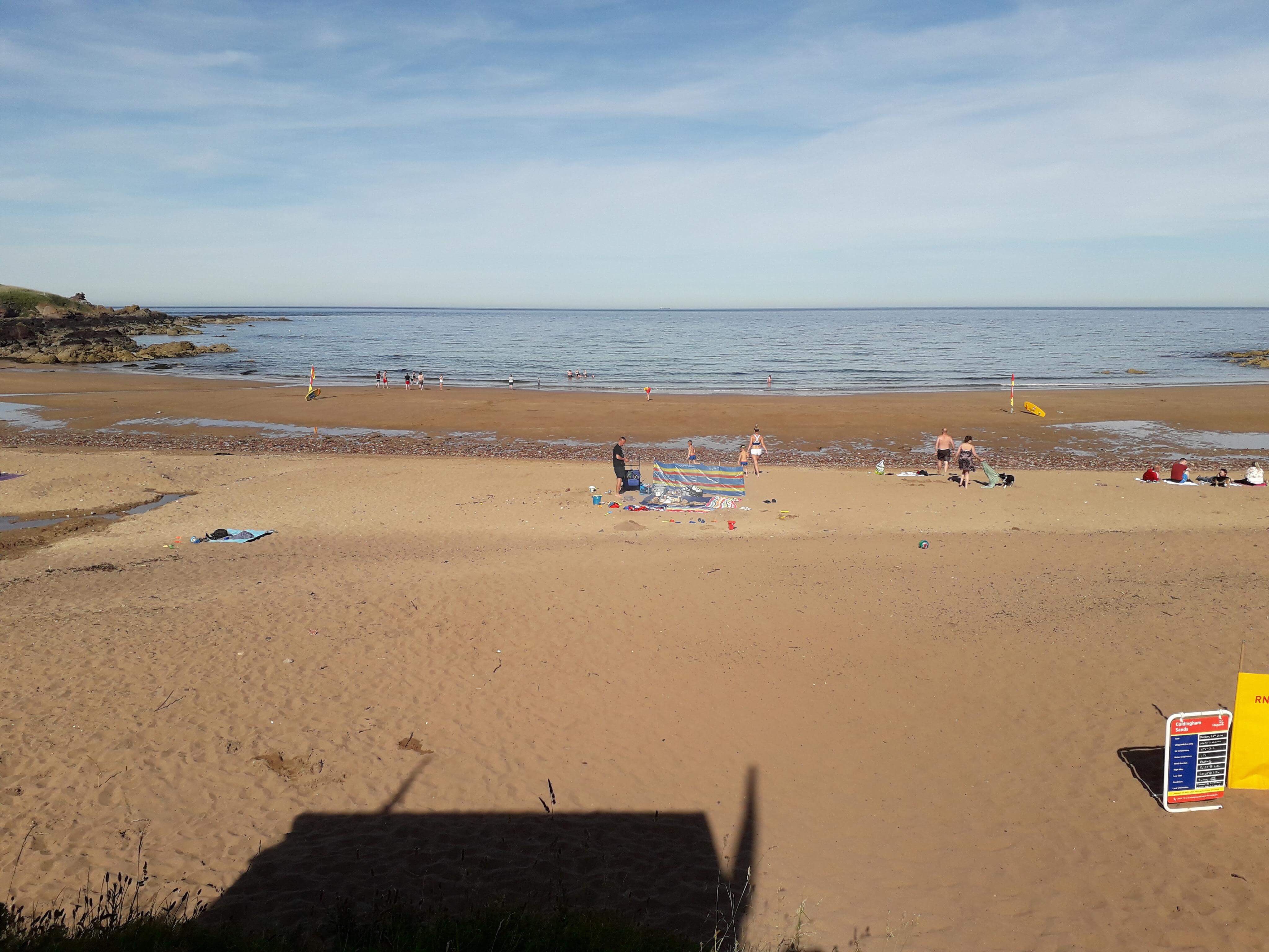 Heat wave at Silversands, Aberdour