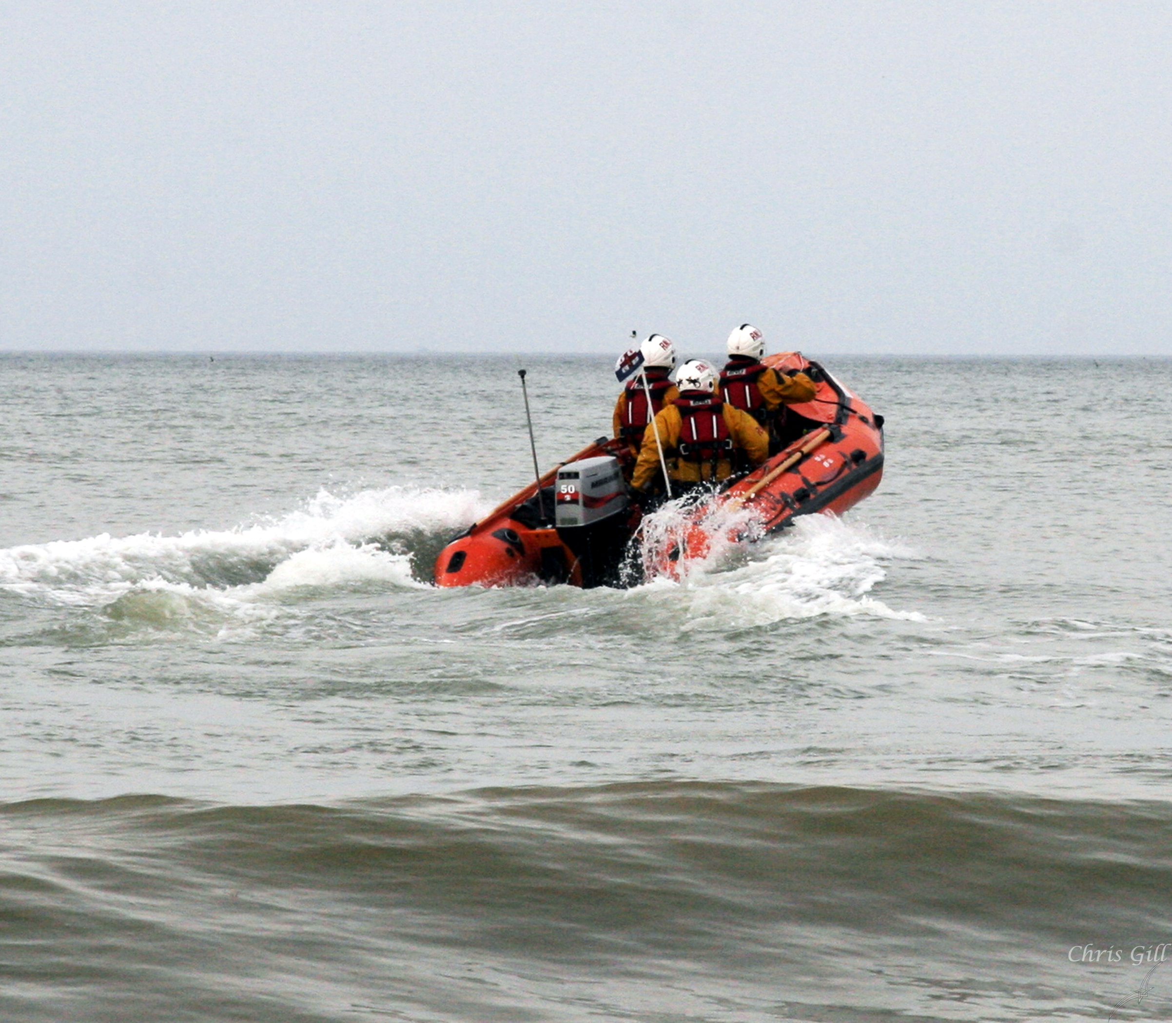 Cromer Inshore lifeboat launching