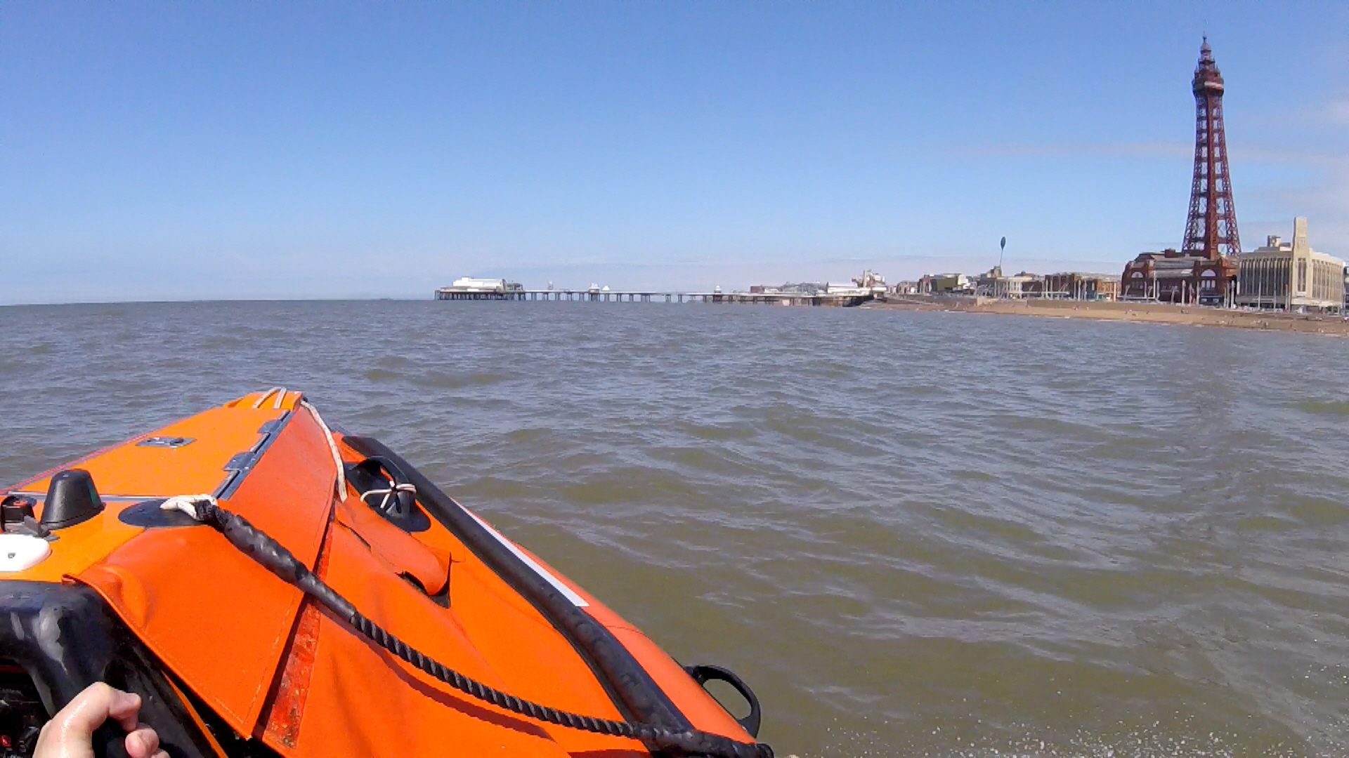 Blackpool D class passing Blackpool Tower 