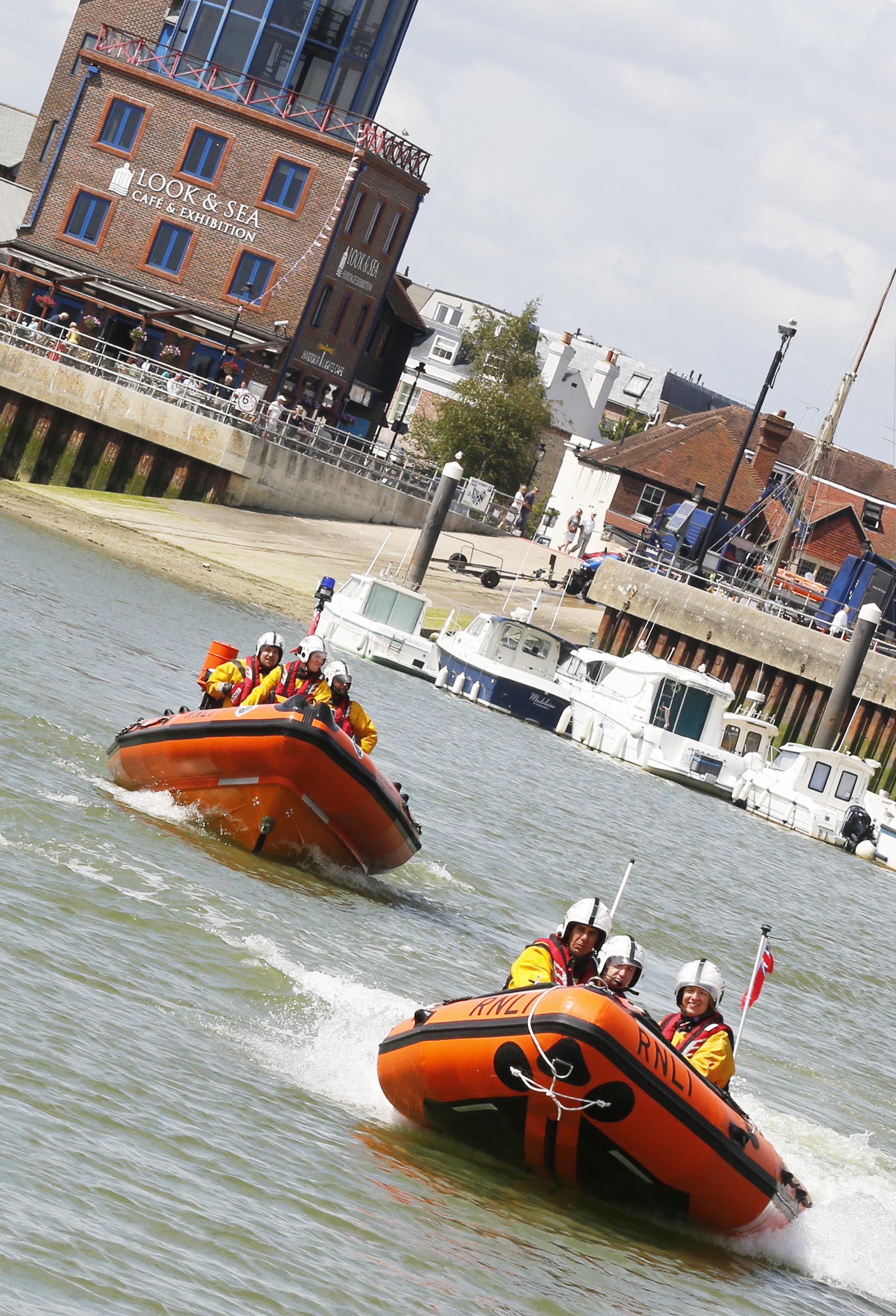 Both lifeboats heading out to the reported incident