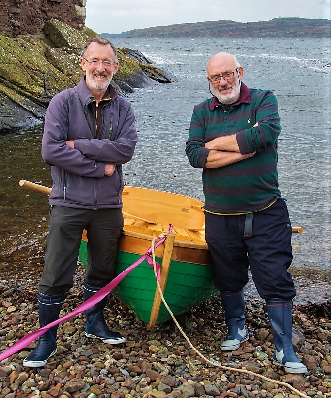 Launch day for Auk with Gordon Brown (left) and Bob Adams (right)