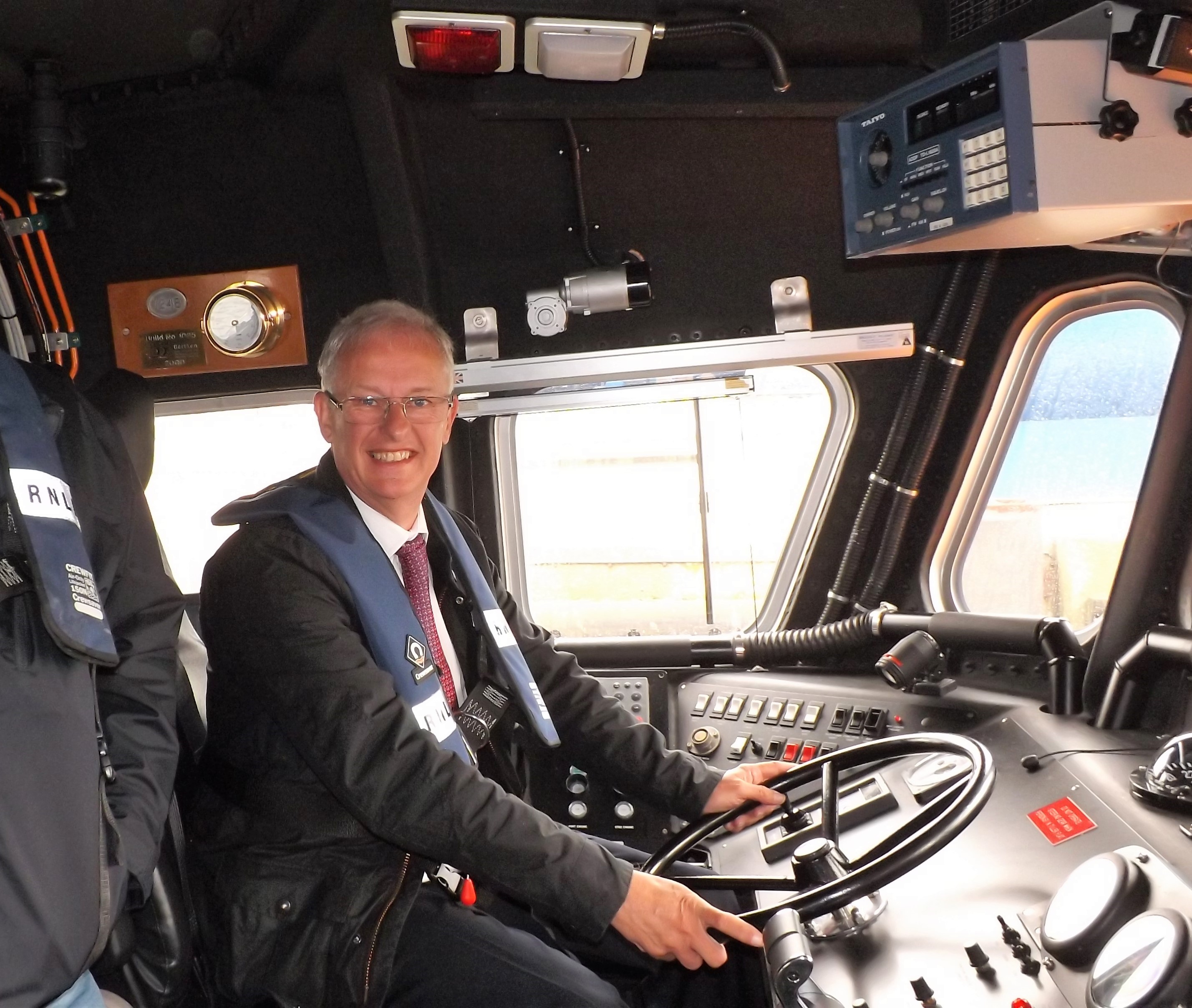 RNLI Life Governor and self-confessed 'RNLI anorak' got the full tour of Aberdeen's Severn-class 'Bon Accord' and D-class 'James Bisset Simpson'