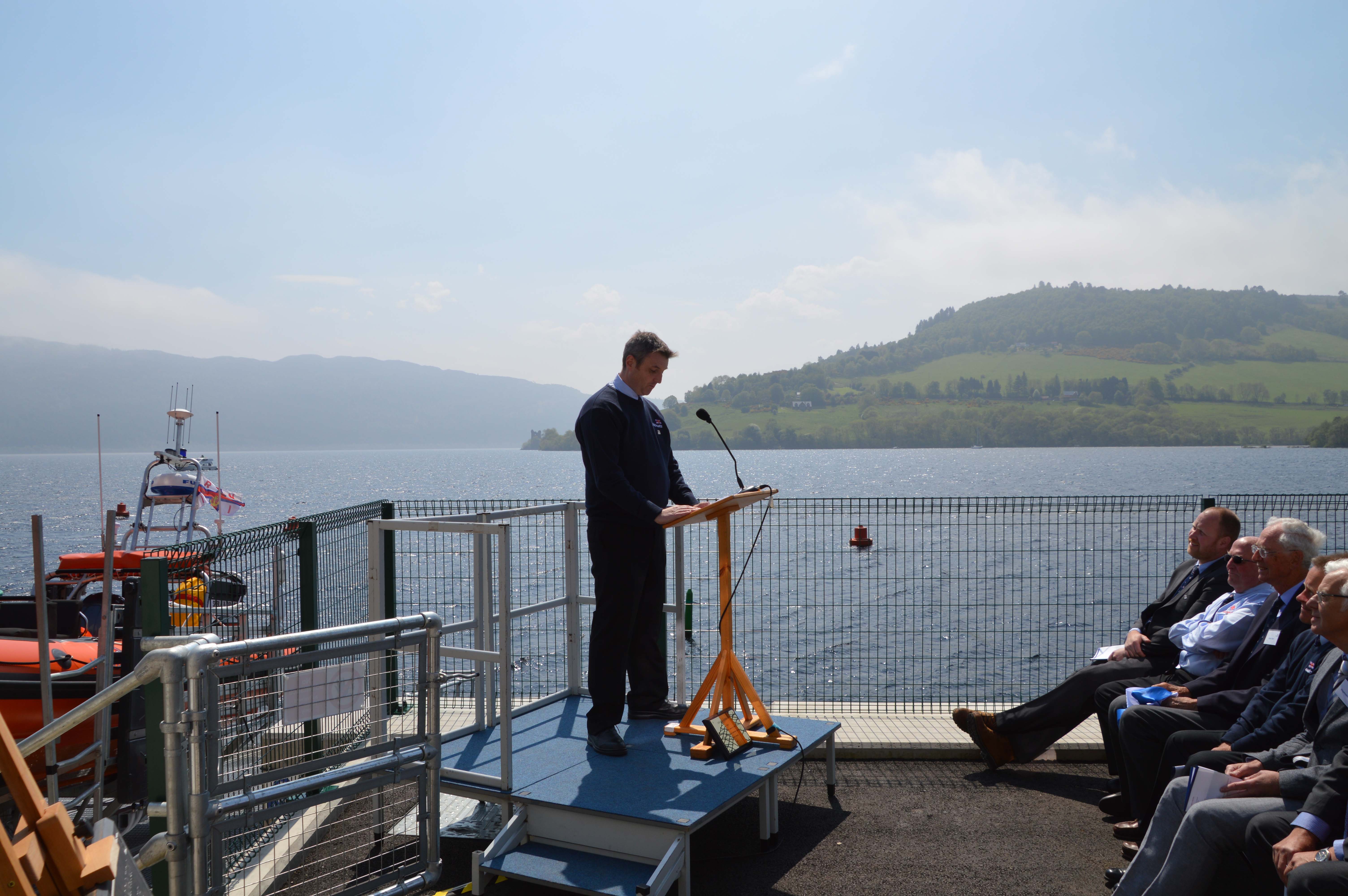 Jamie MacPherson gives a service of dedication 