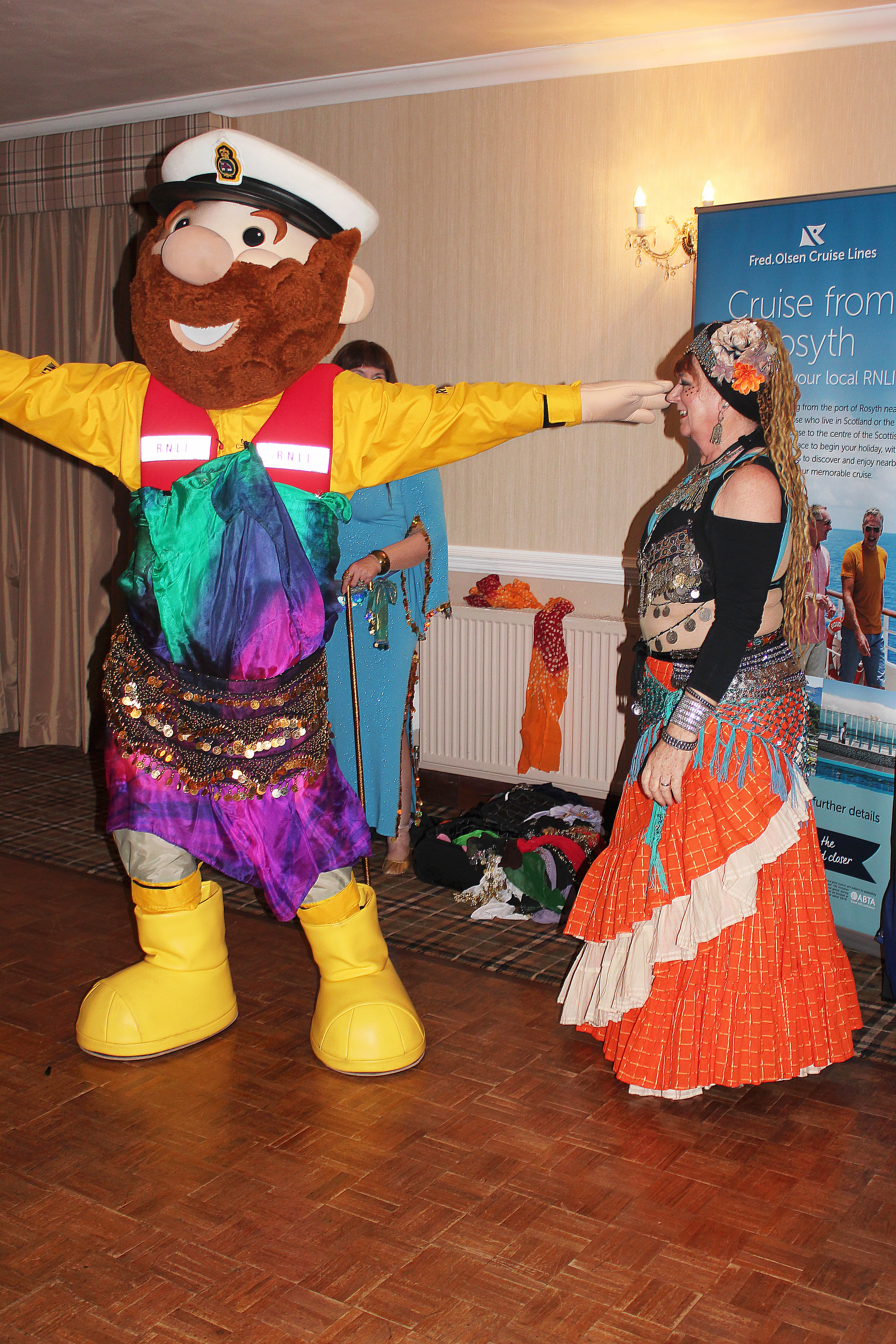 Stormy Stan takes part in the belly dancing show