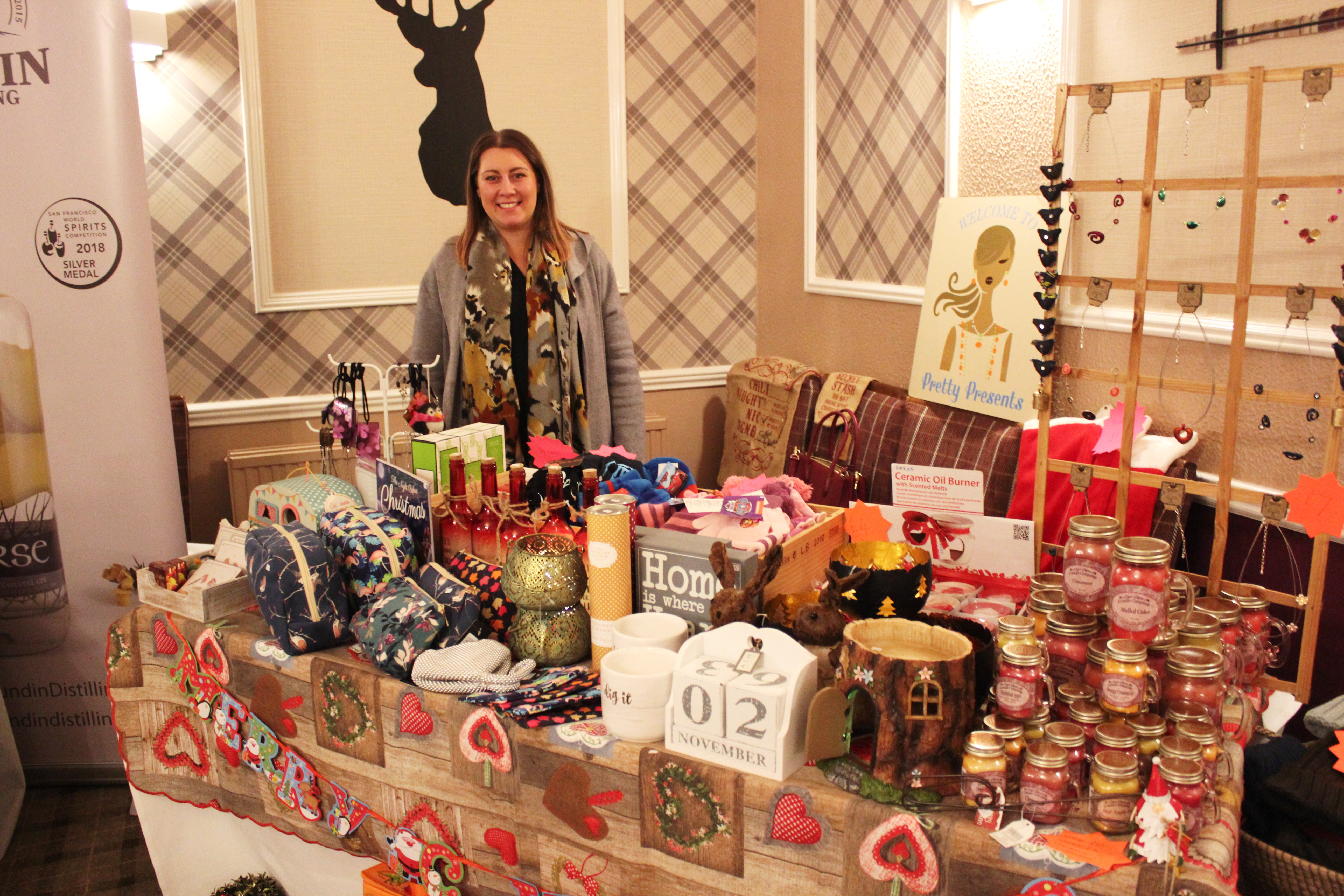 A stallholder ready for a busy night
