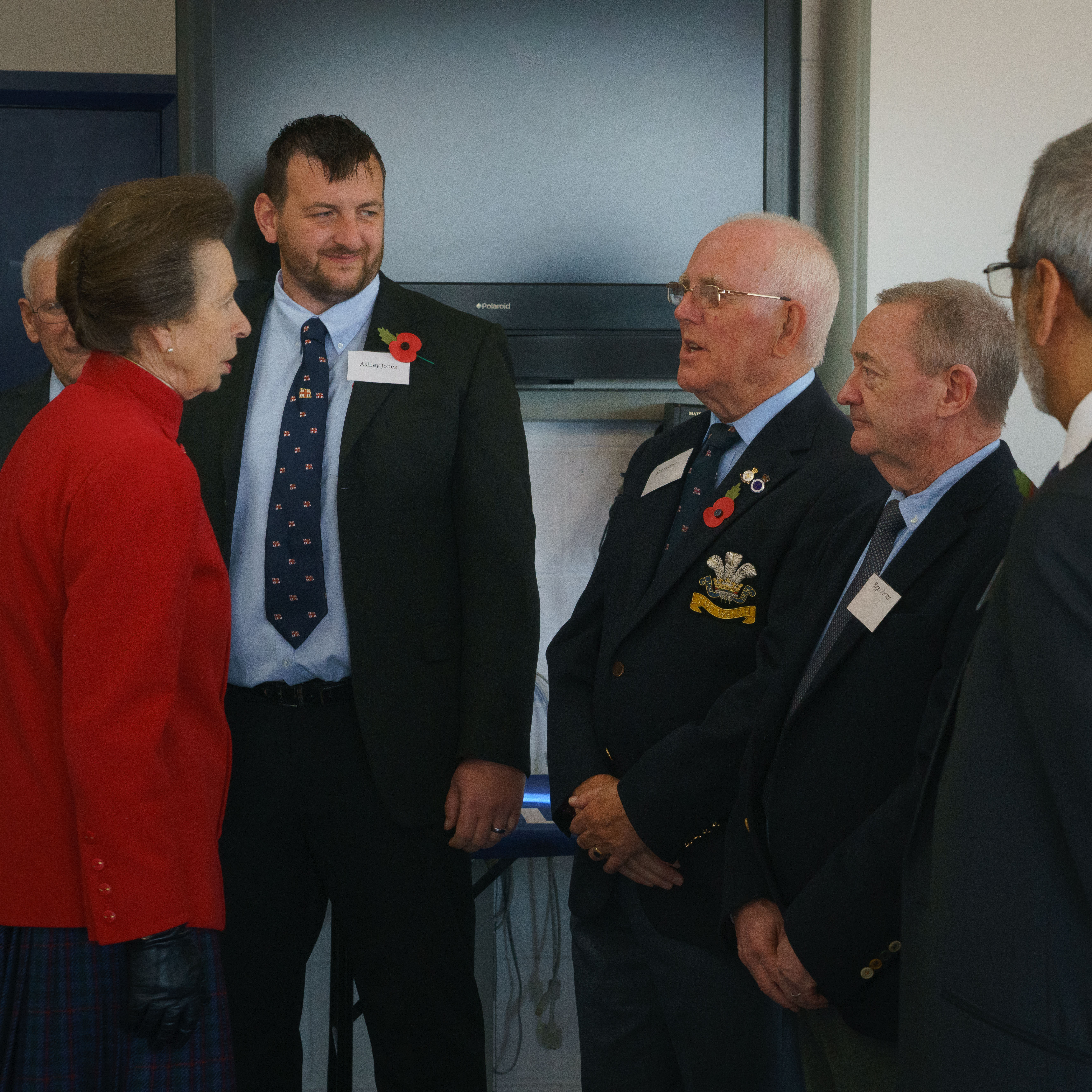HRH Princess Ann meets Port Talbot RNLI's station management team