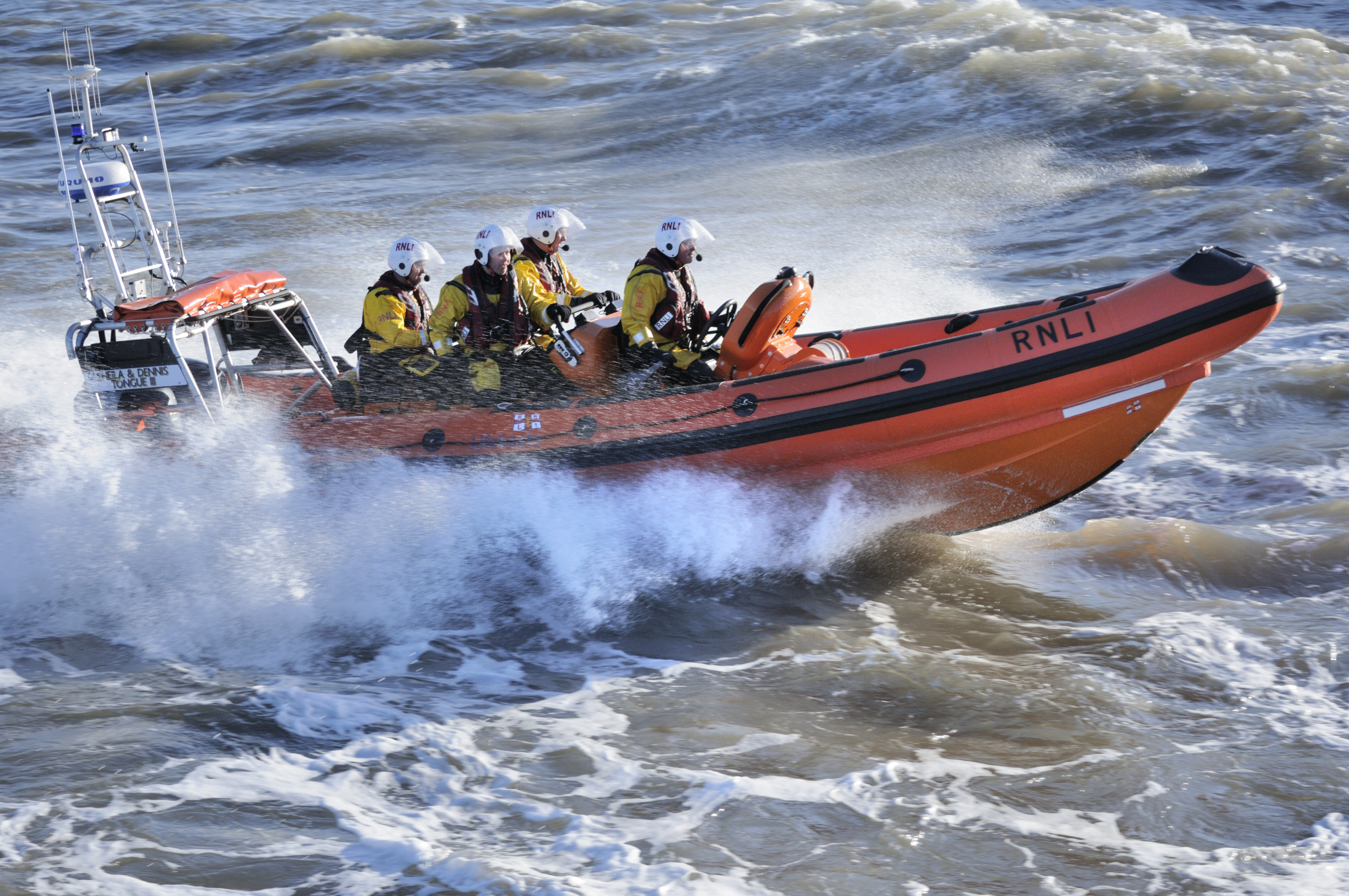 Lifeboat at sea