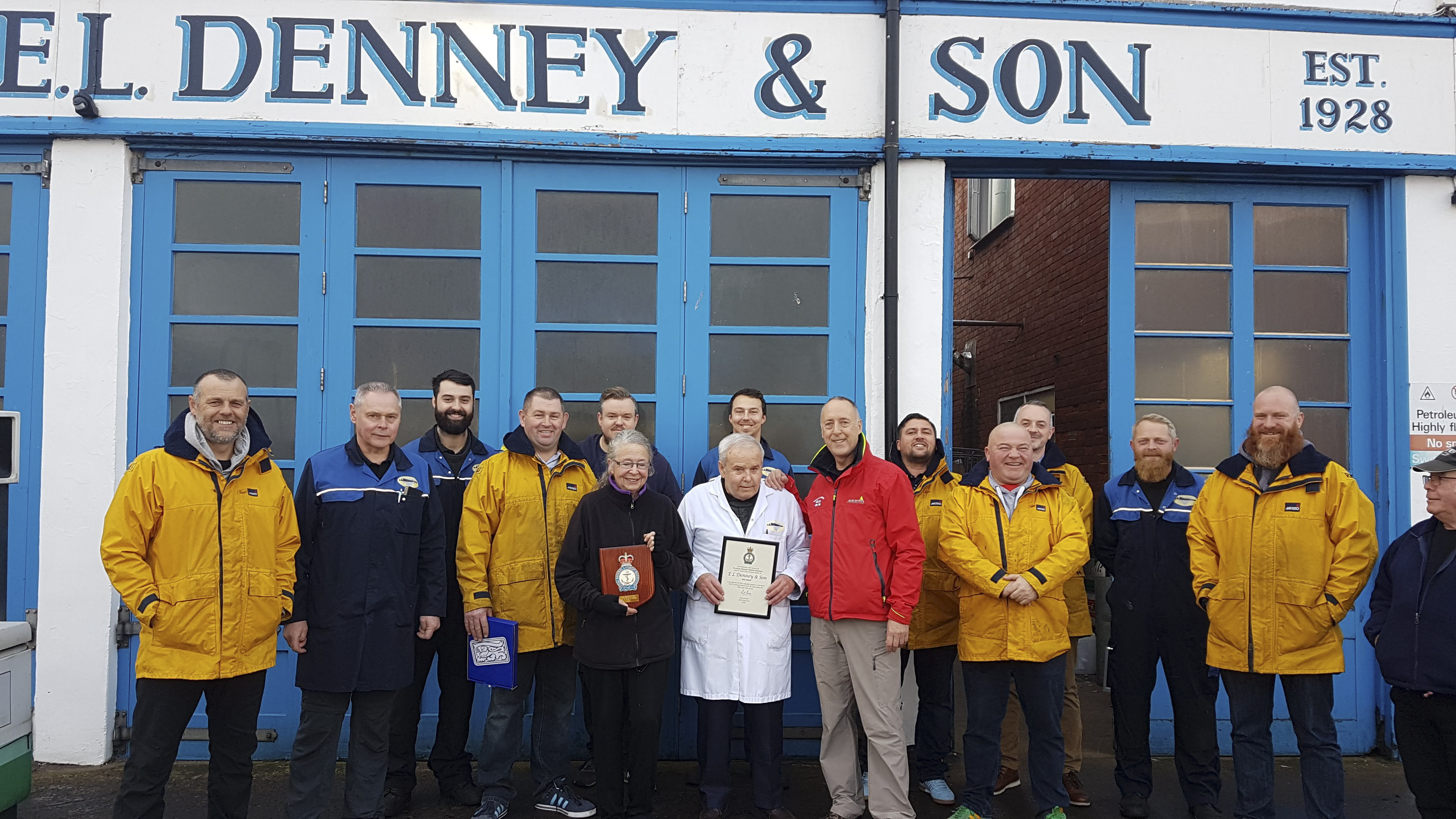 A garage has had its 90-year support for the Redcar lifeboat station recognised with a certificate of thanks from the charity’s chairman.