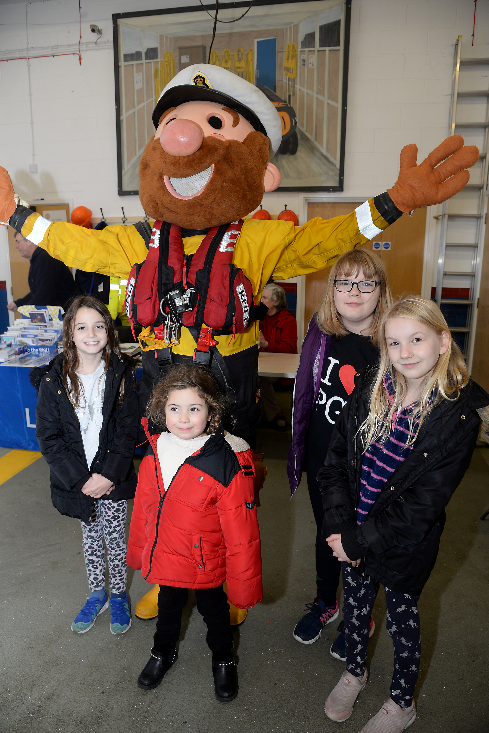 Stormy Stan's morning entertaining visitors at the Christmas fair was interrupted when the lifeboat was launched to a broken down jet ski on Saturday morning. Picture: RNLI Whitstable.