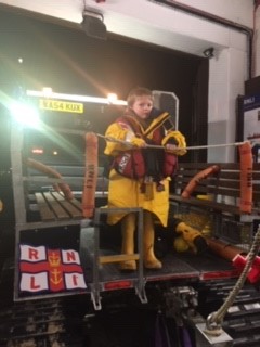 Ruaridh on the Tractor