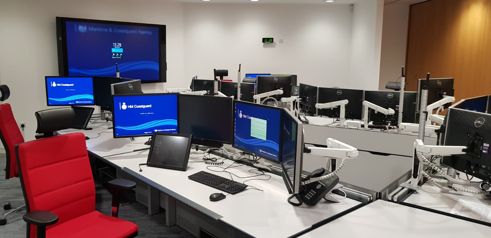 Calshot RNLI crew visit the National Maritime Operations Centre