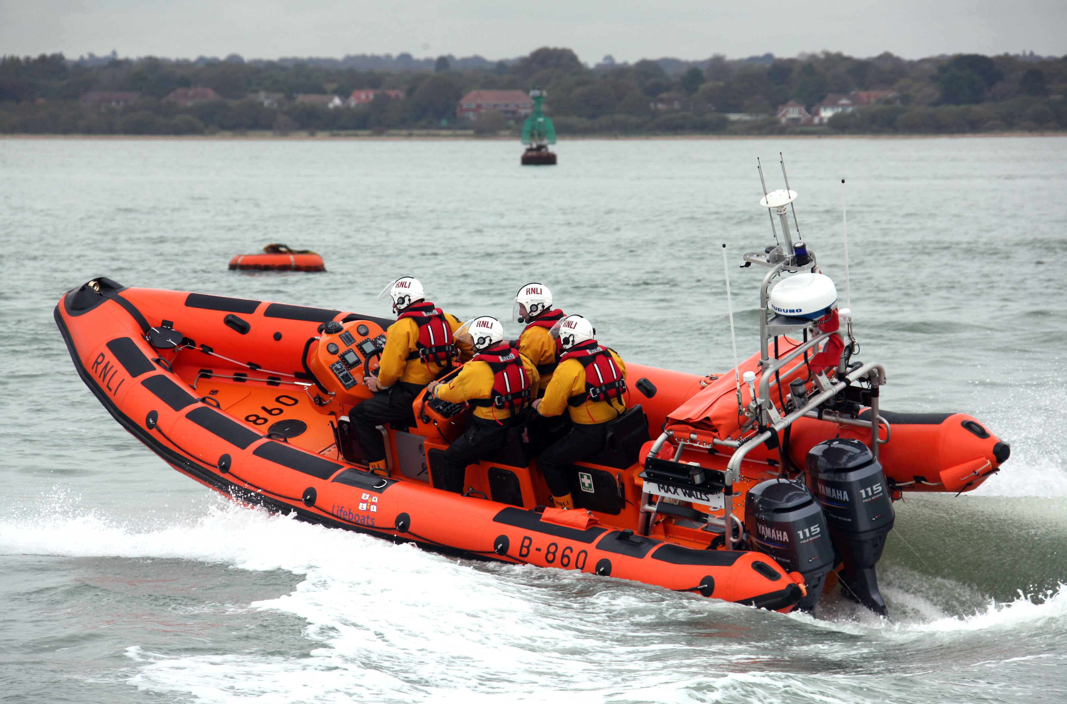 The Calshot Atlantic 85 lifeboat 'Max Walls'.