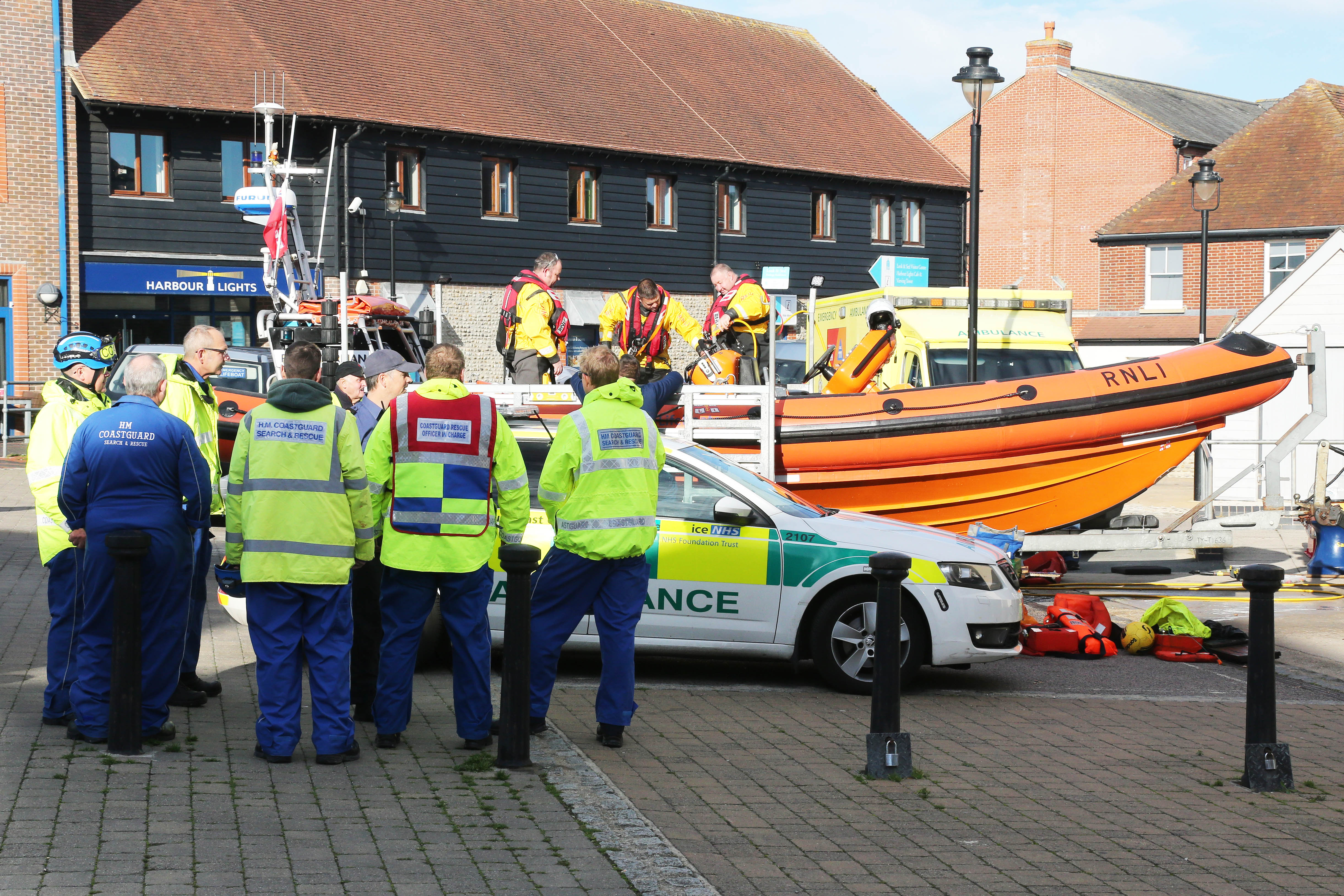 Rescue Services outside the lifeboat station