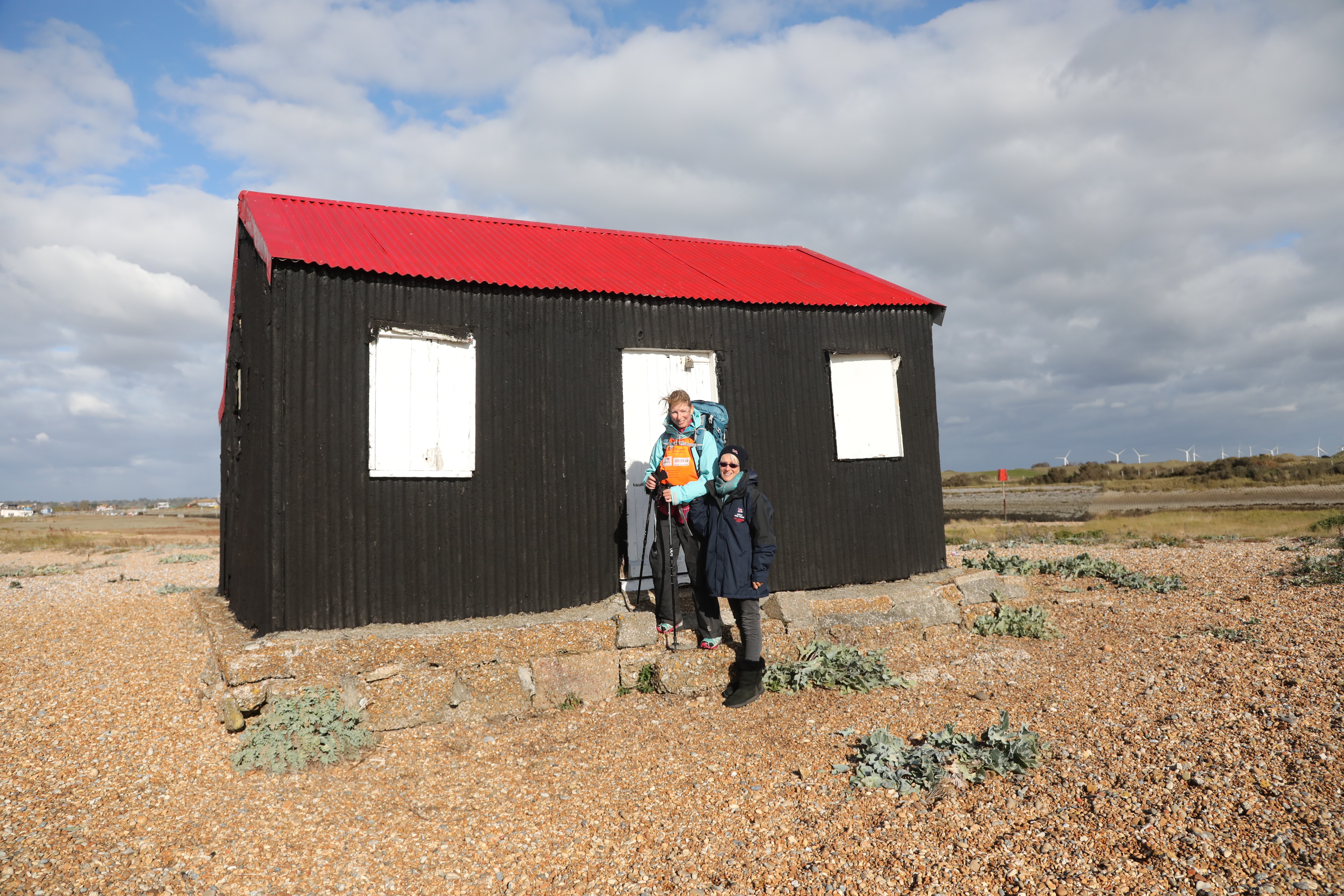 the red hut on the Nature reserve with Beth and KT