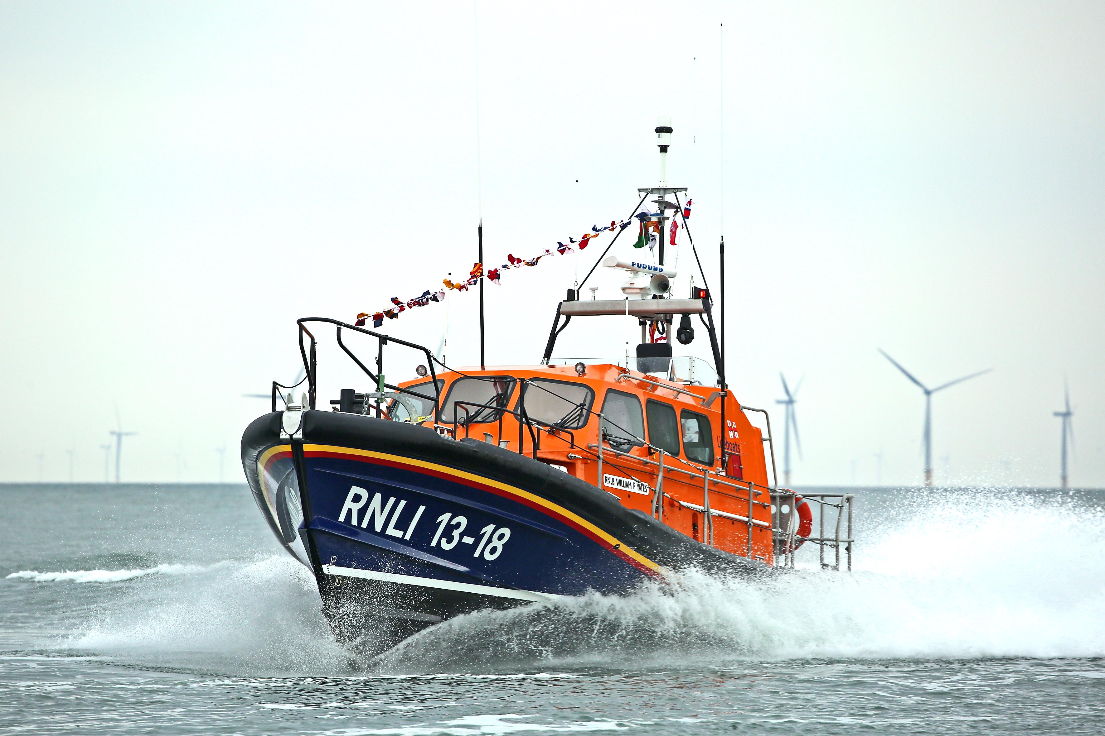 Llandudno Shannon class lifeboat, the William F Yates.