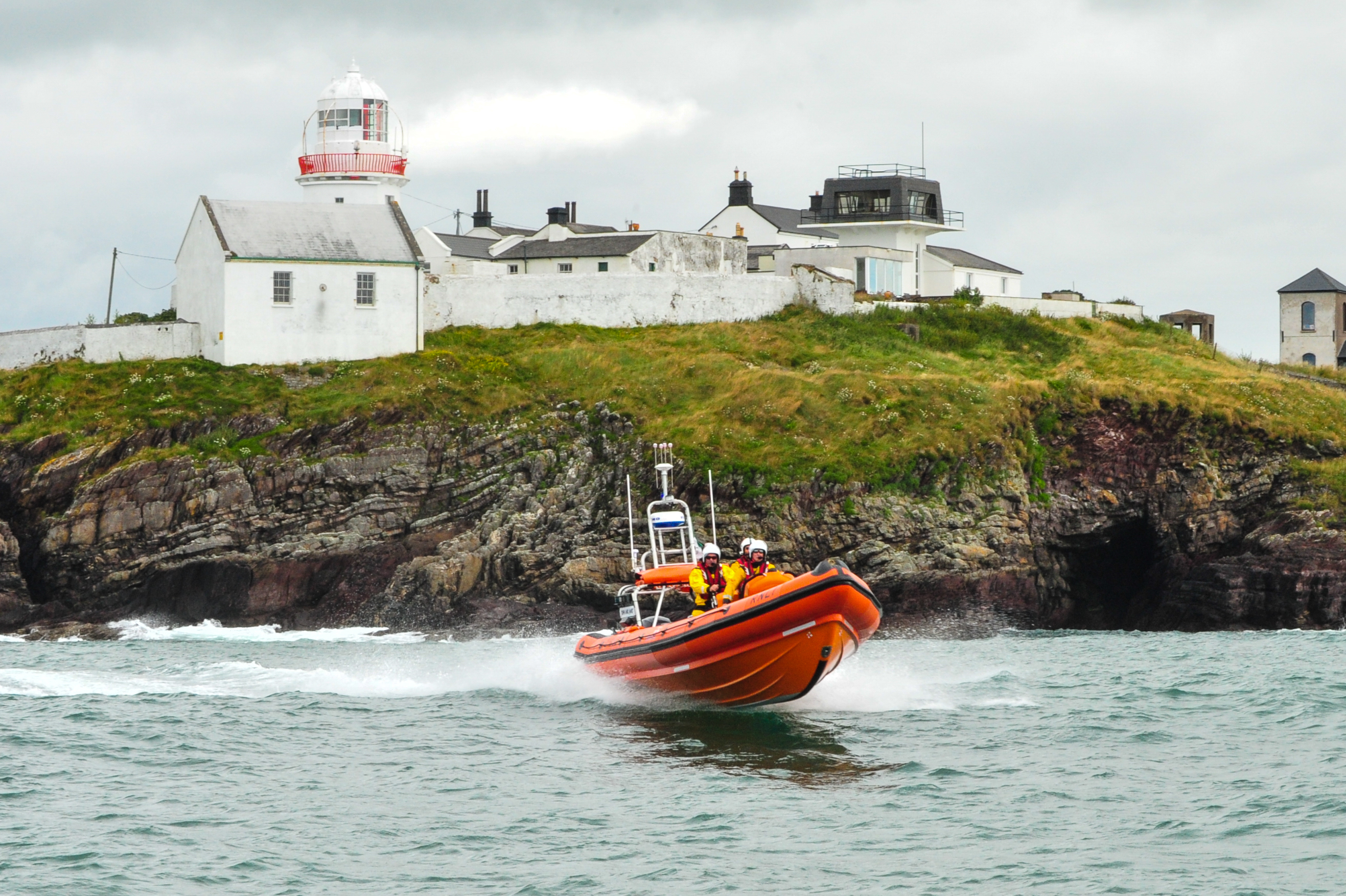Stock image of Crosshaven inshore lifeboat