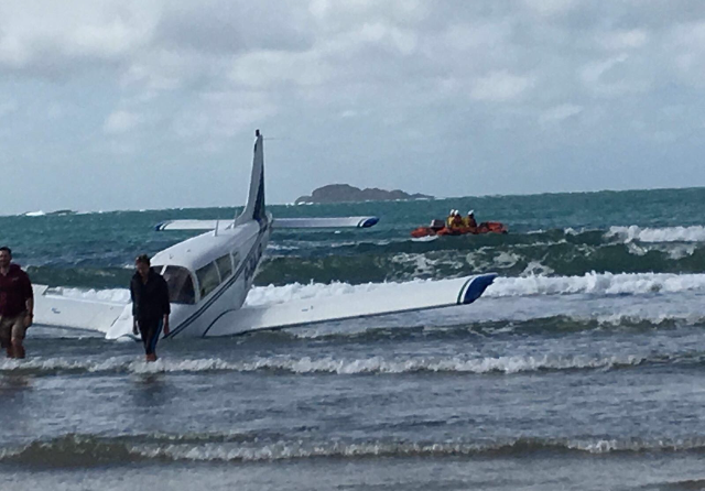St Davids inshore RNLI lifeboat was launched at 1.20pm to offer assistance during the multi-agency operation.