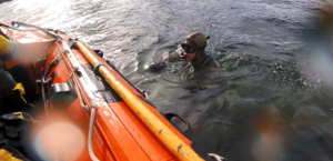 Dunbar ILB arrives at Torness to find person was in fact experienced spear fisher.