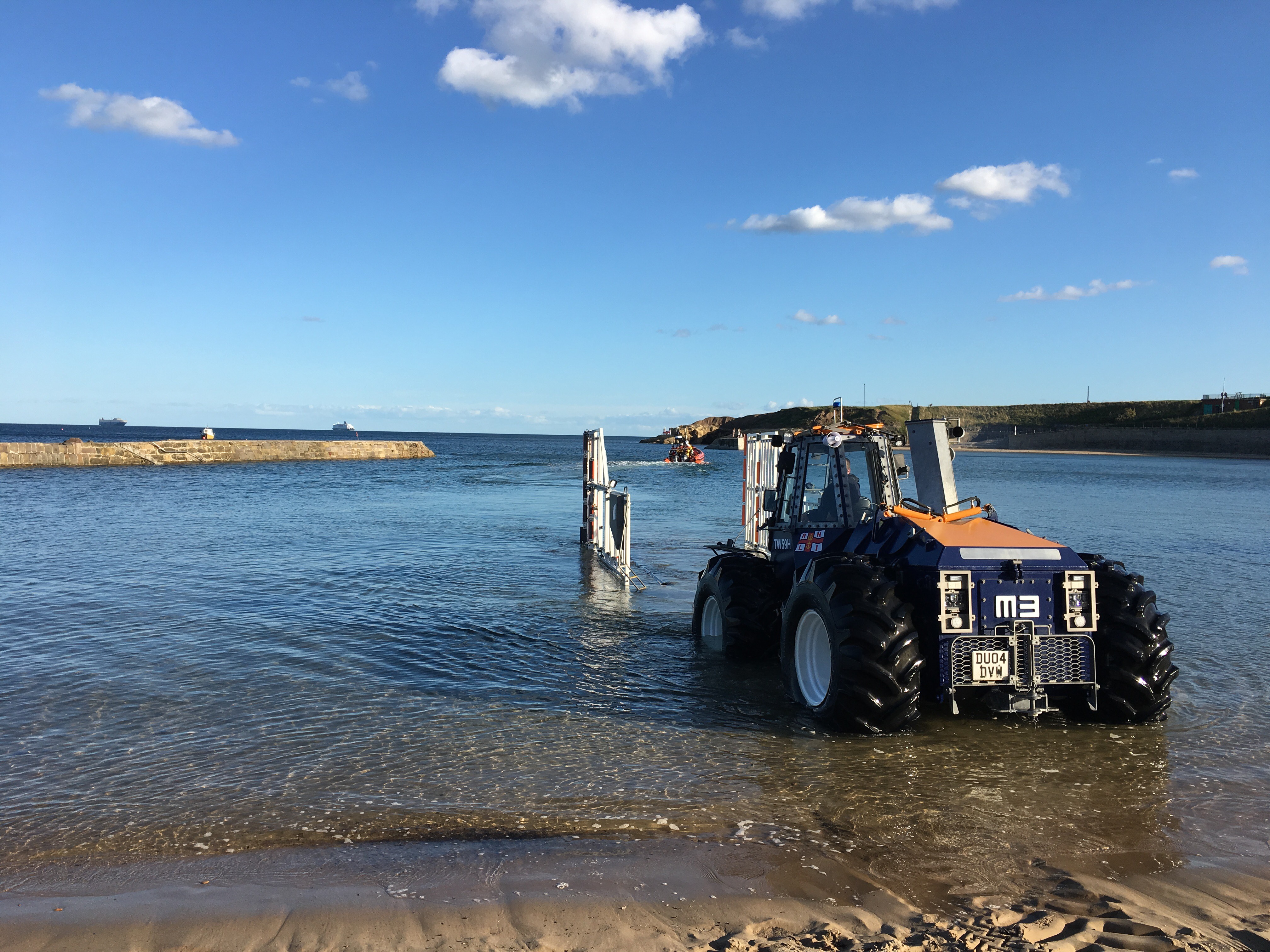Cullercoats Lifeboat Launching 