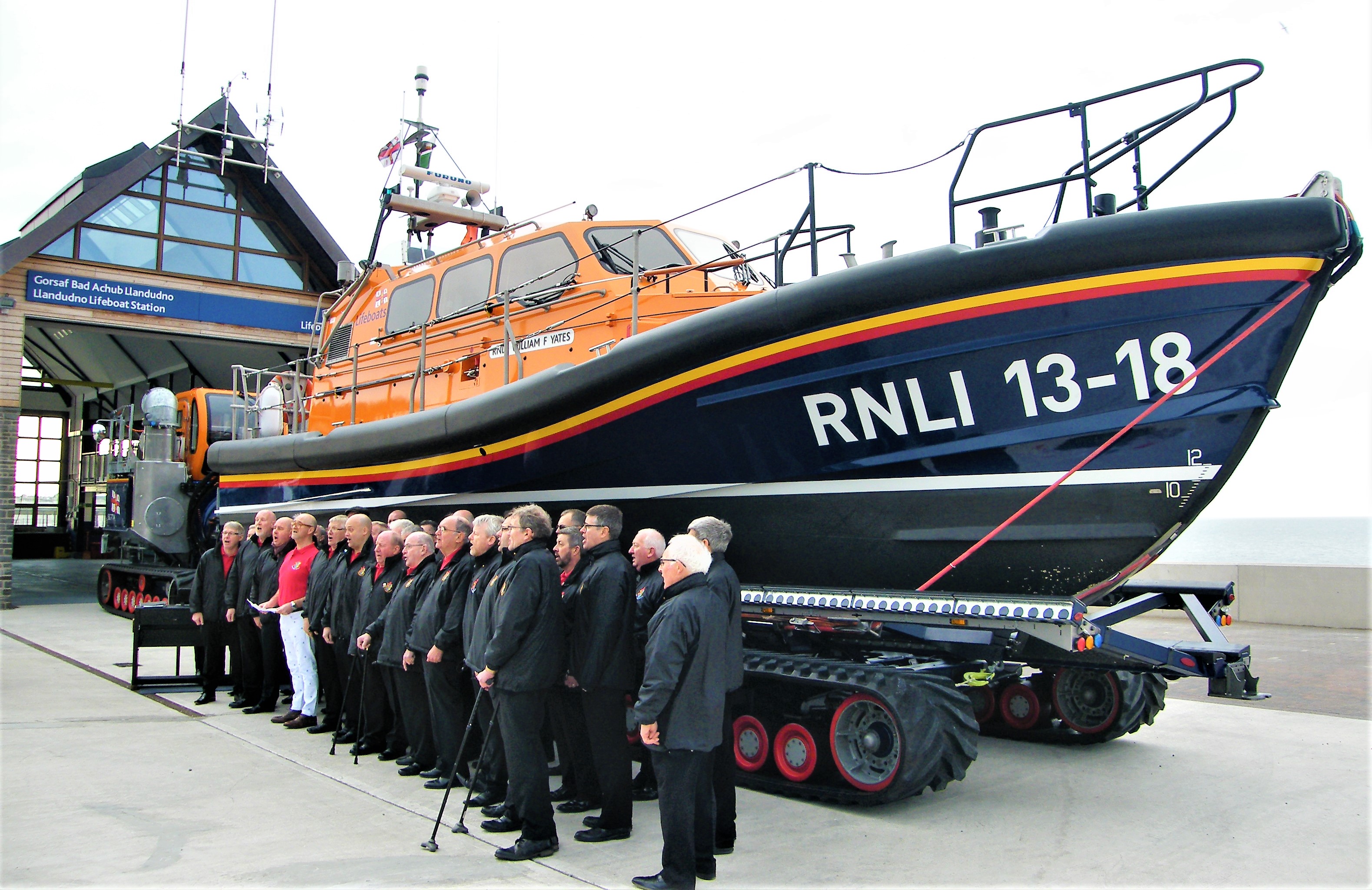 Llandudno’s RNLI Lifeboat Station and the all-weather lifeboat William F Yates provided the perfect backdrop for filming an episode of the BBC TV programme Antiques Road Trip.
