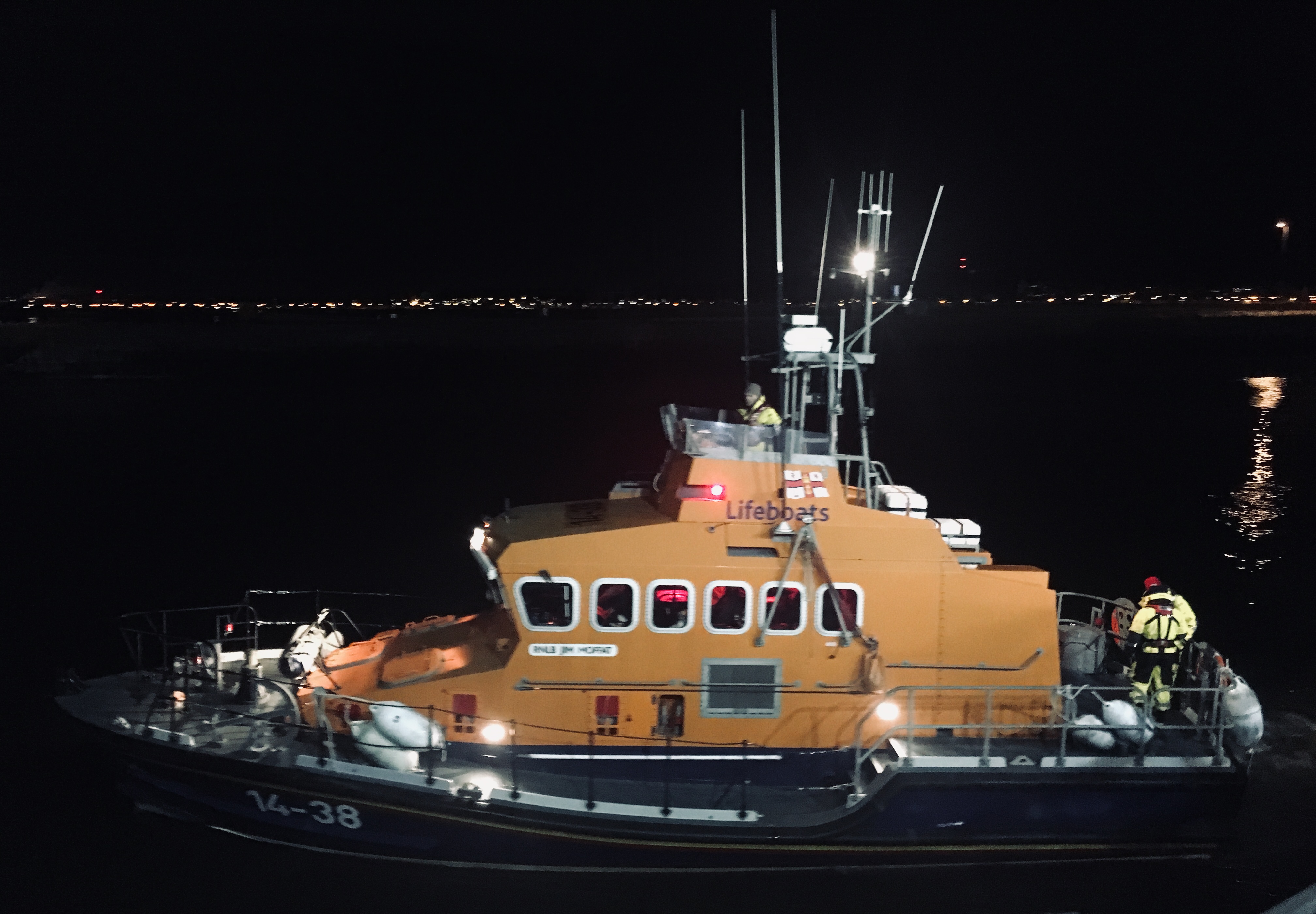 Troon RNLI all-weather lifeboat launches on service