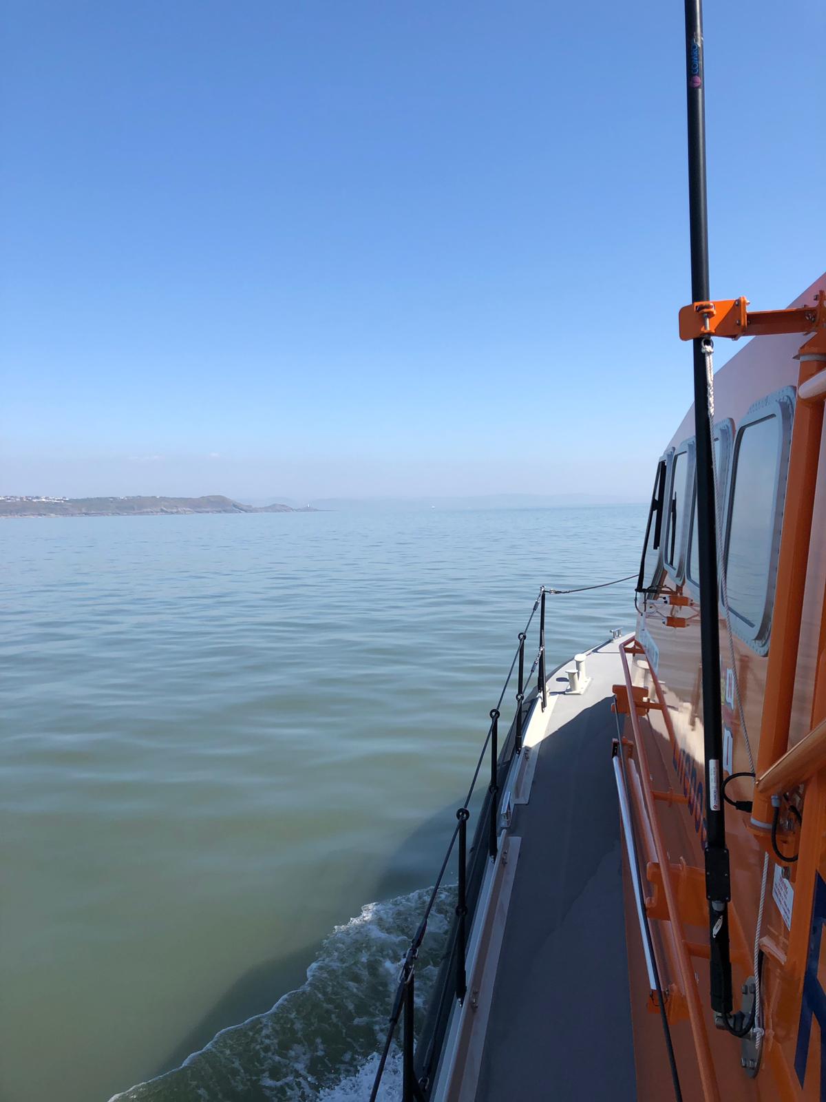 The Mumbles lifeboat takes casualty to Port Talbot