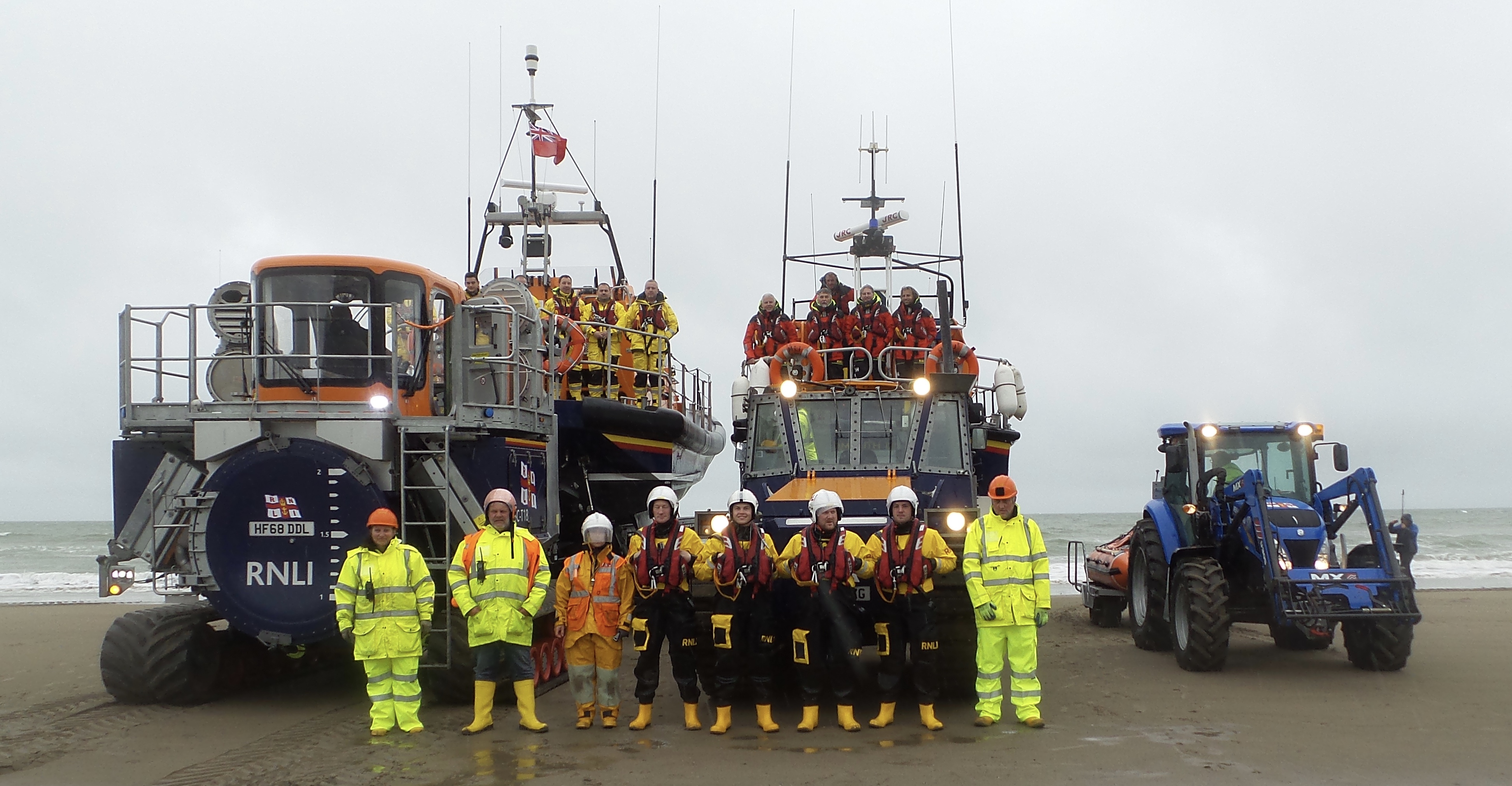 Team photo - very proud volunteer crew and fleet, soon to be one less