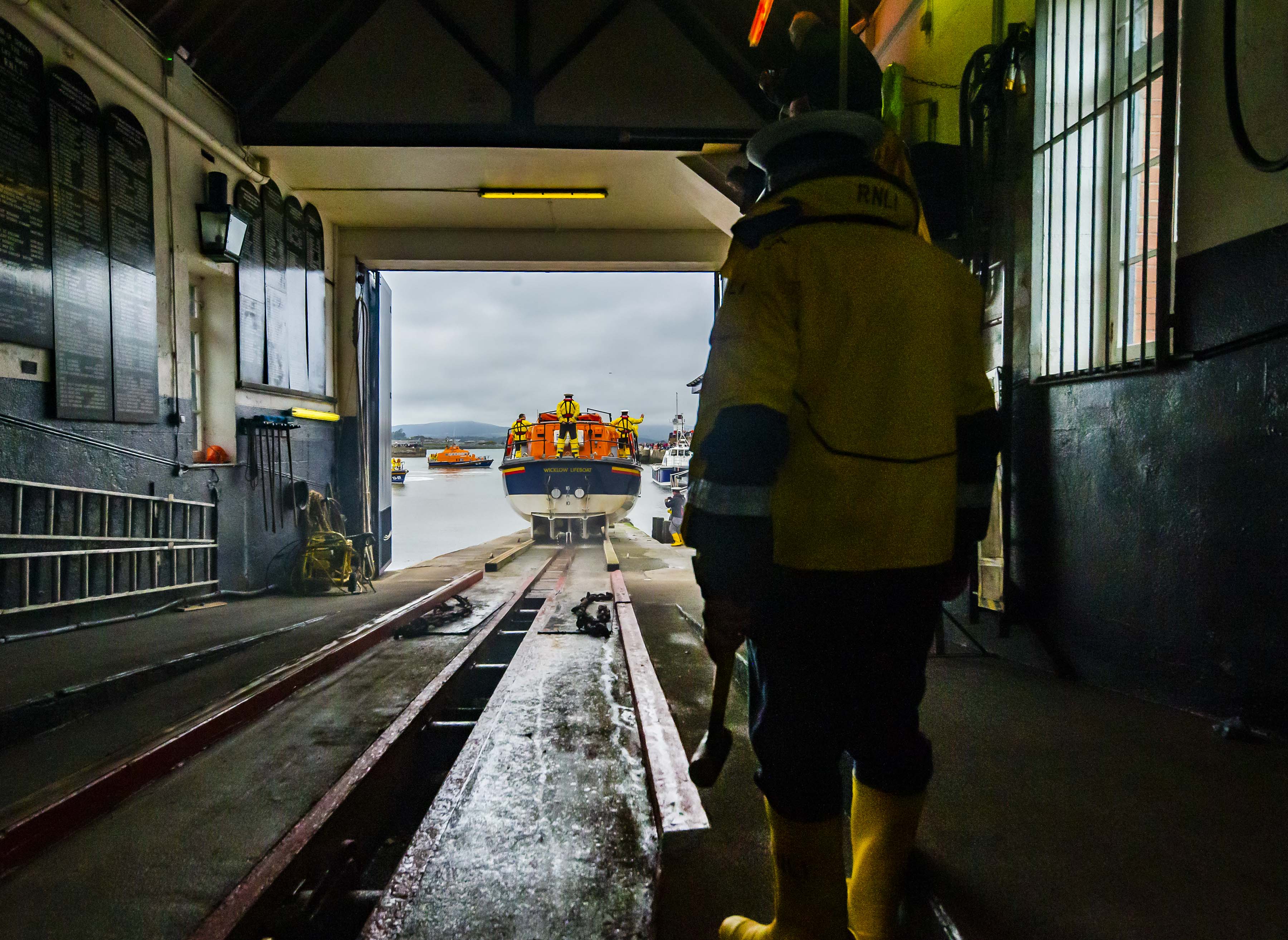 The last Tyne leaving Wicklow boathouse