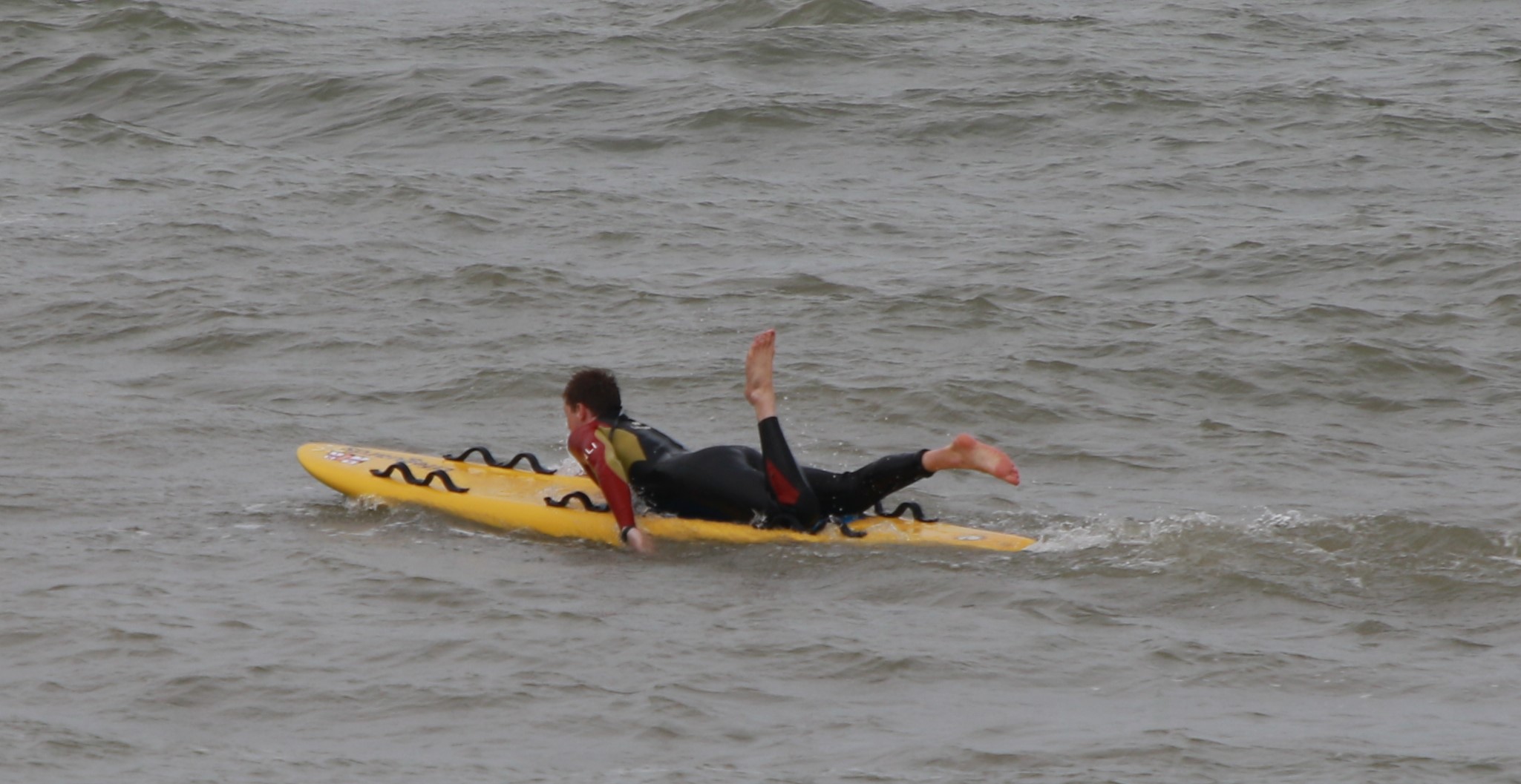 RNLI Lifeguard in action