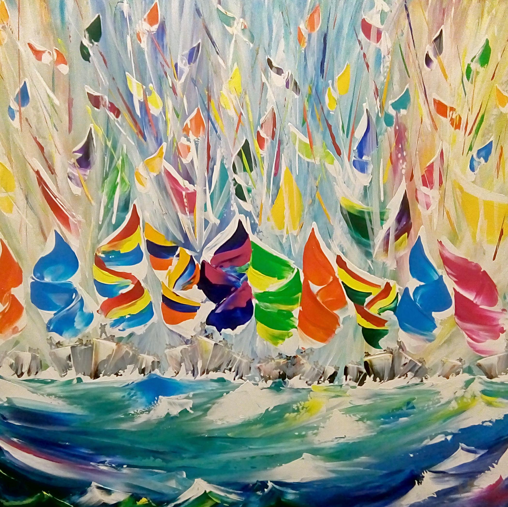 The painting titled UpHaullya