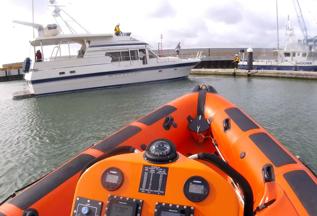 Motor Boat escorted back to Poole