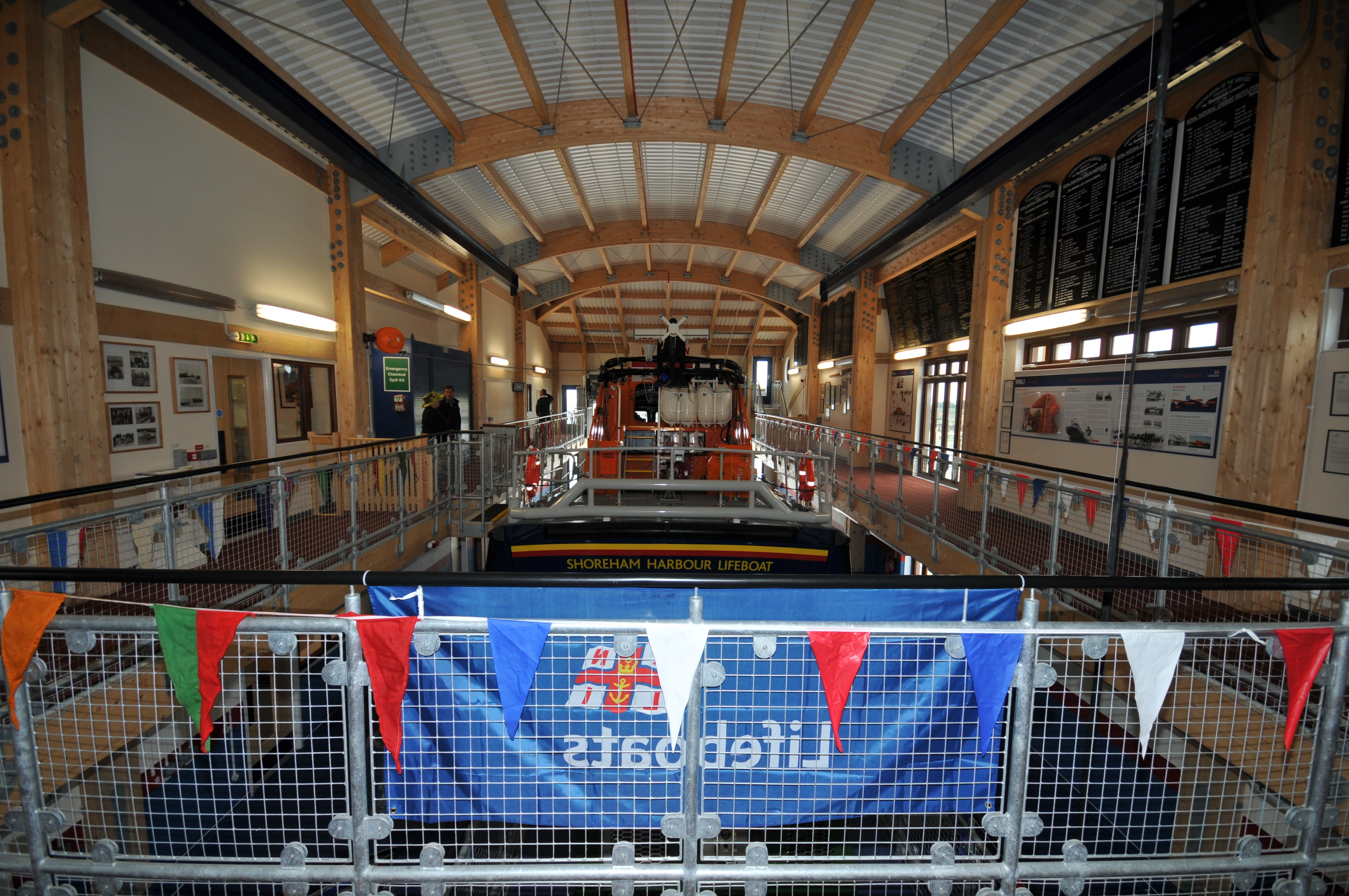 Interior of Shoreham Lifeboat Station