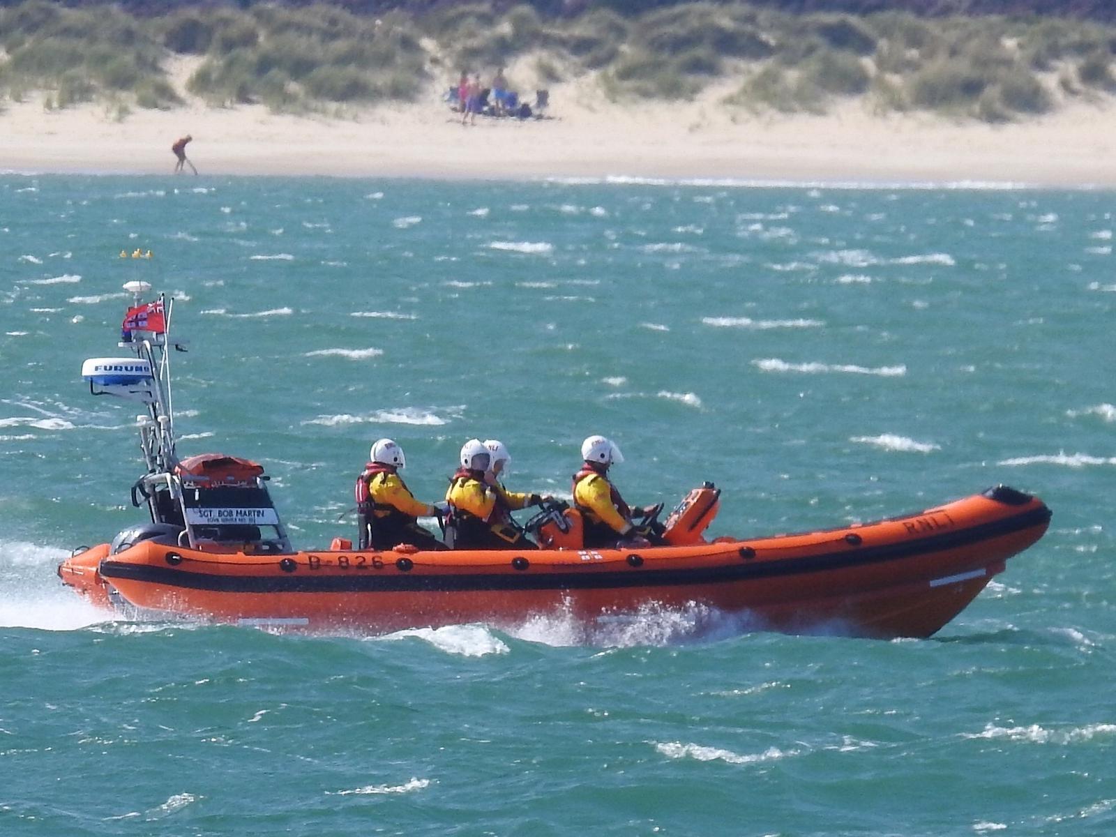 Poole Lifeboat in Studland Bay 