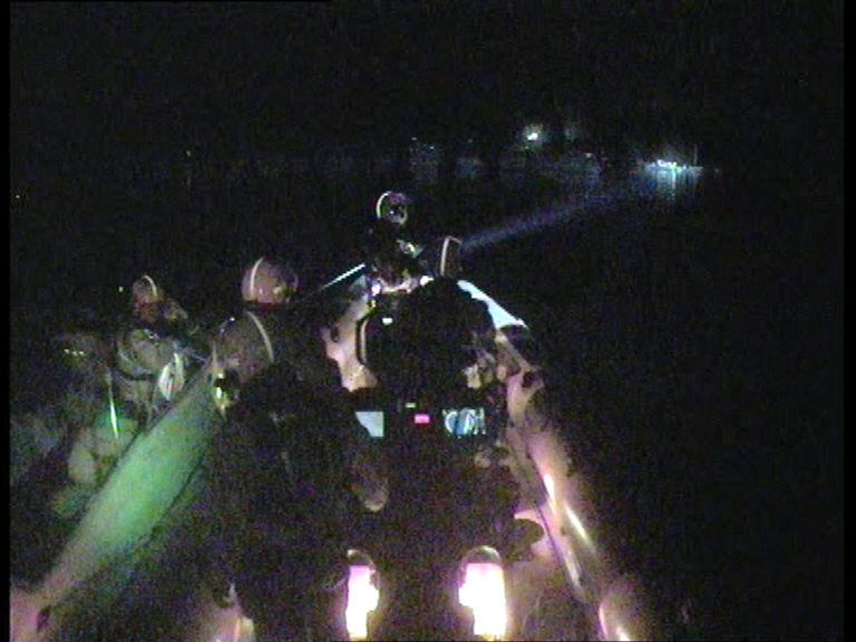 Carrybridge RNLI assist two people on a broken down sports cruiser