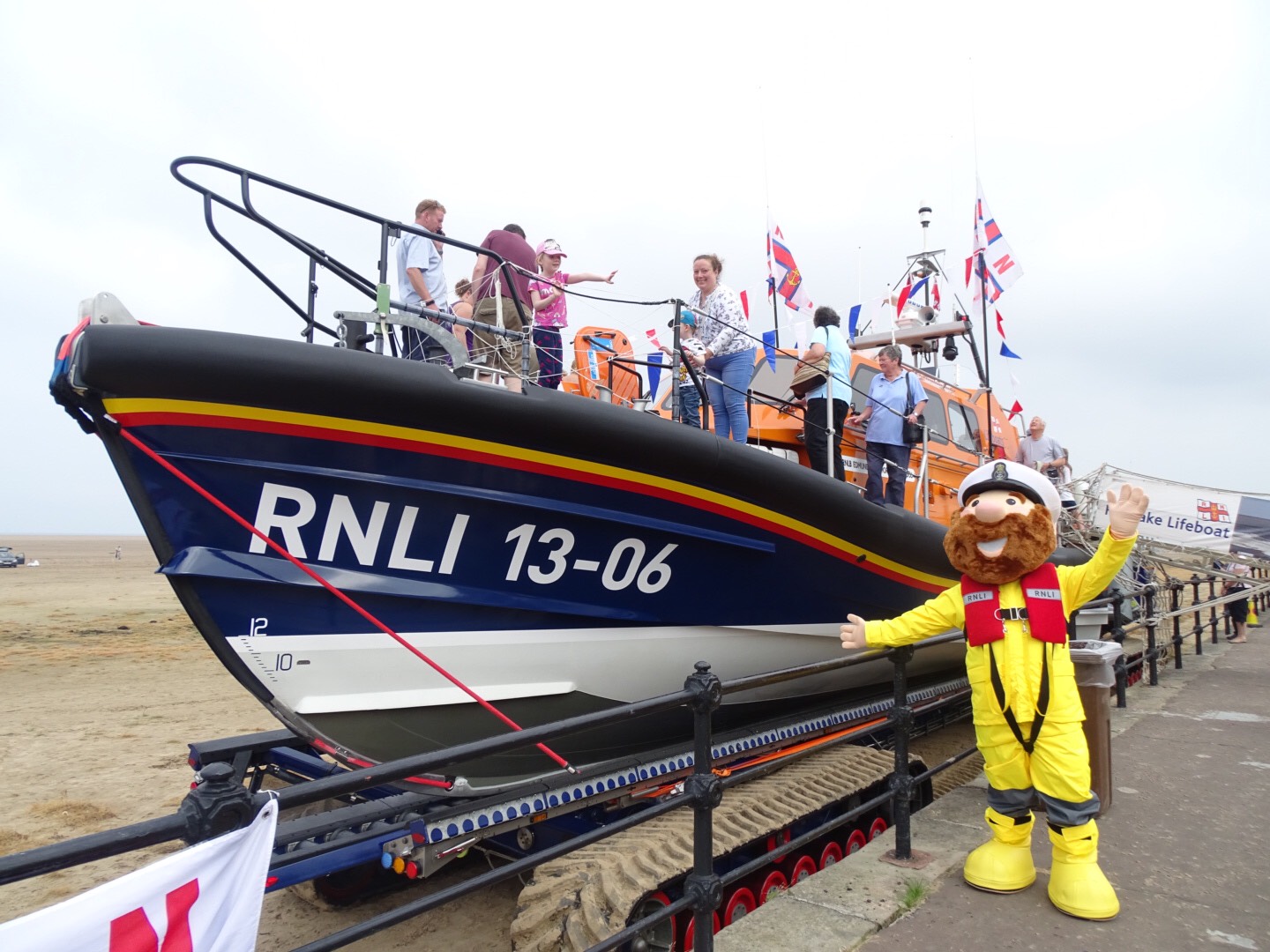 Stormy Stan on Hoylake Promenade during RNLI Open Day