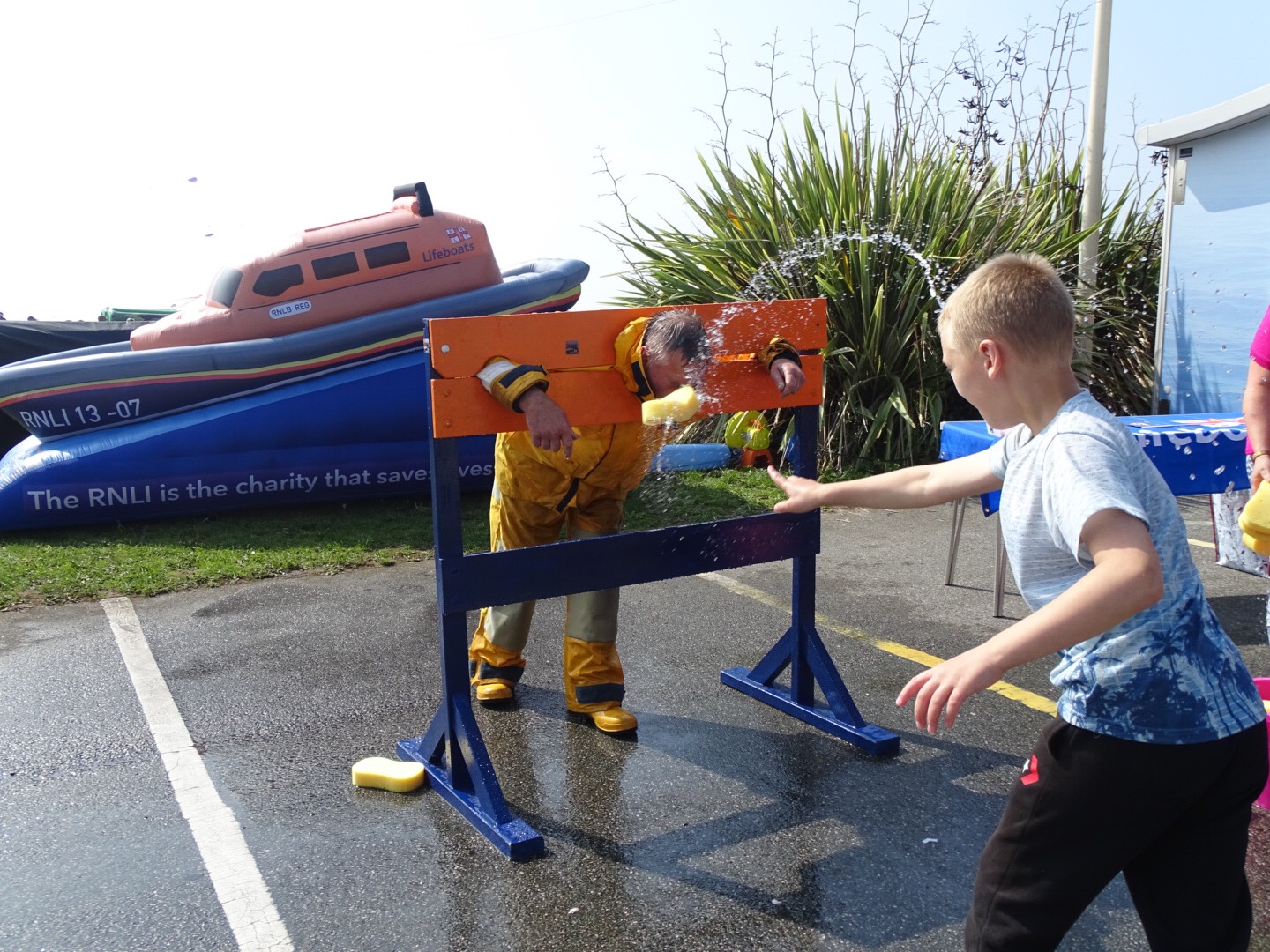 RNLI volunteer crew take one for the team to raise funds for the charity