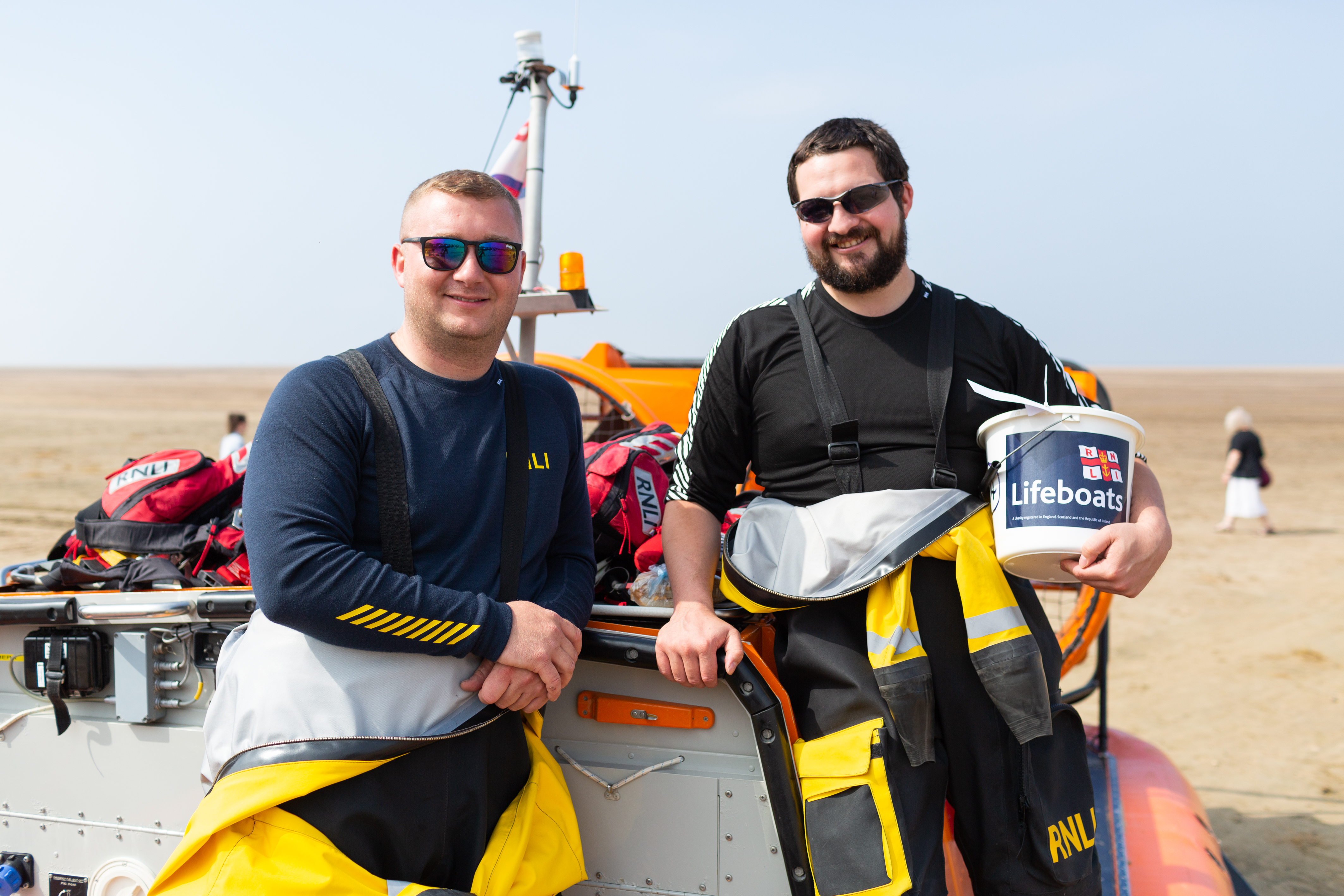 RNLI Hoylake volunteer crew collect donations during annual Open Day
