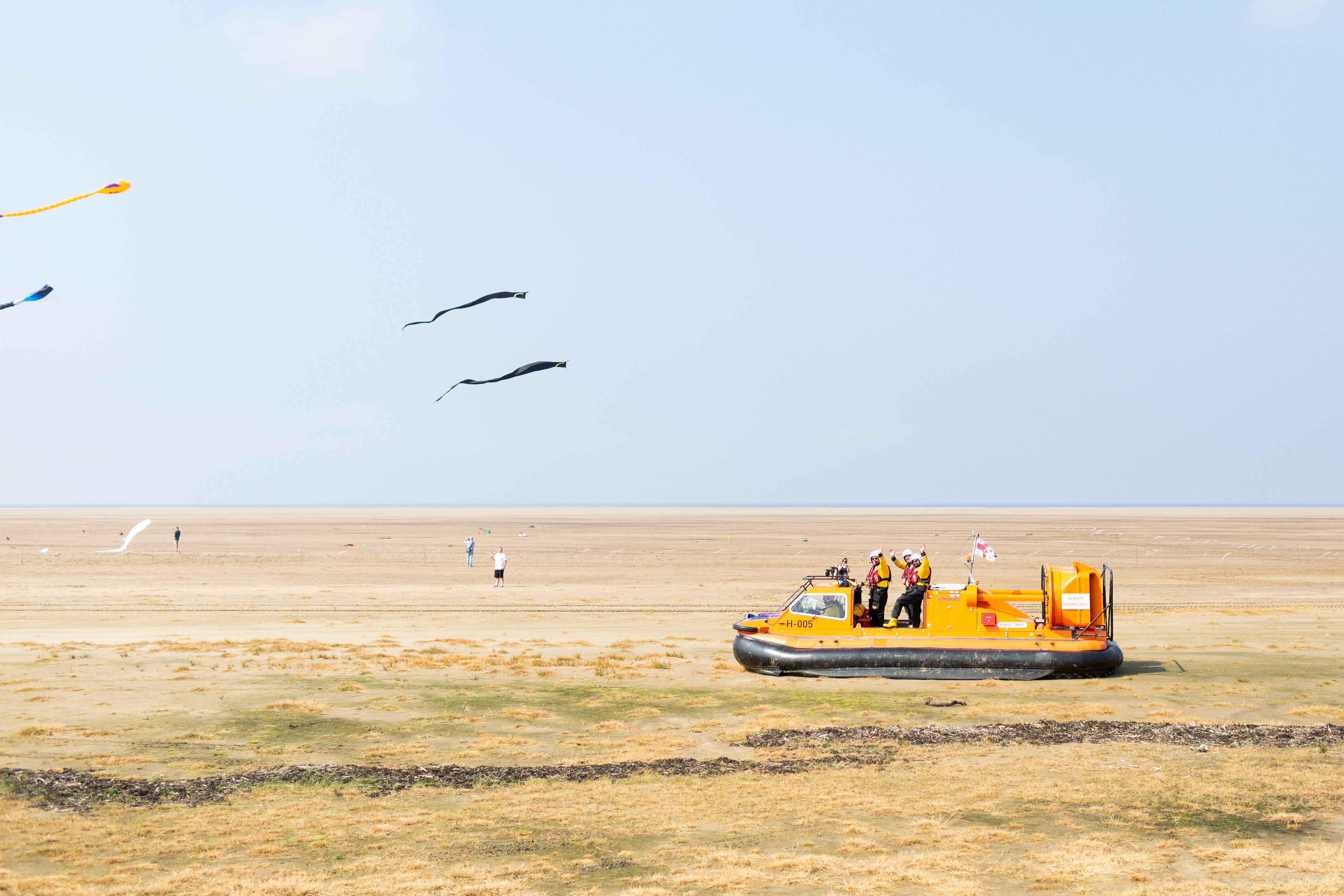 RNLI Hoylake hovercraft demonstration at annual Open Day
