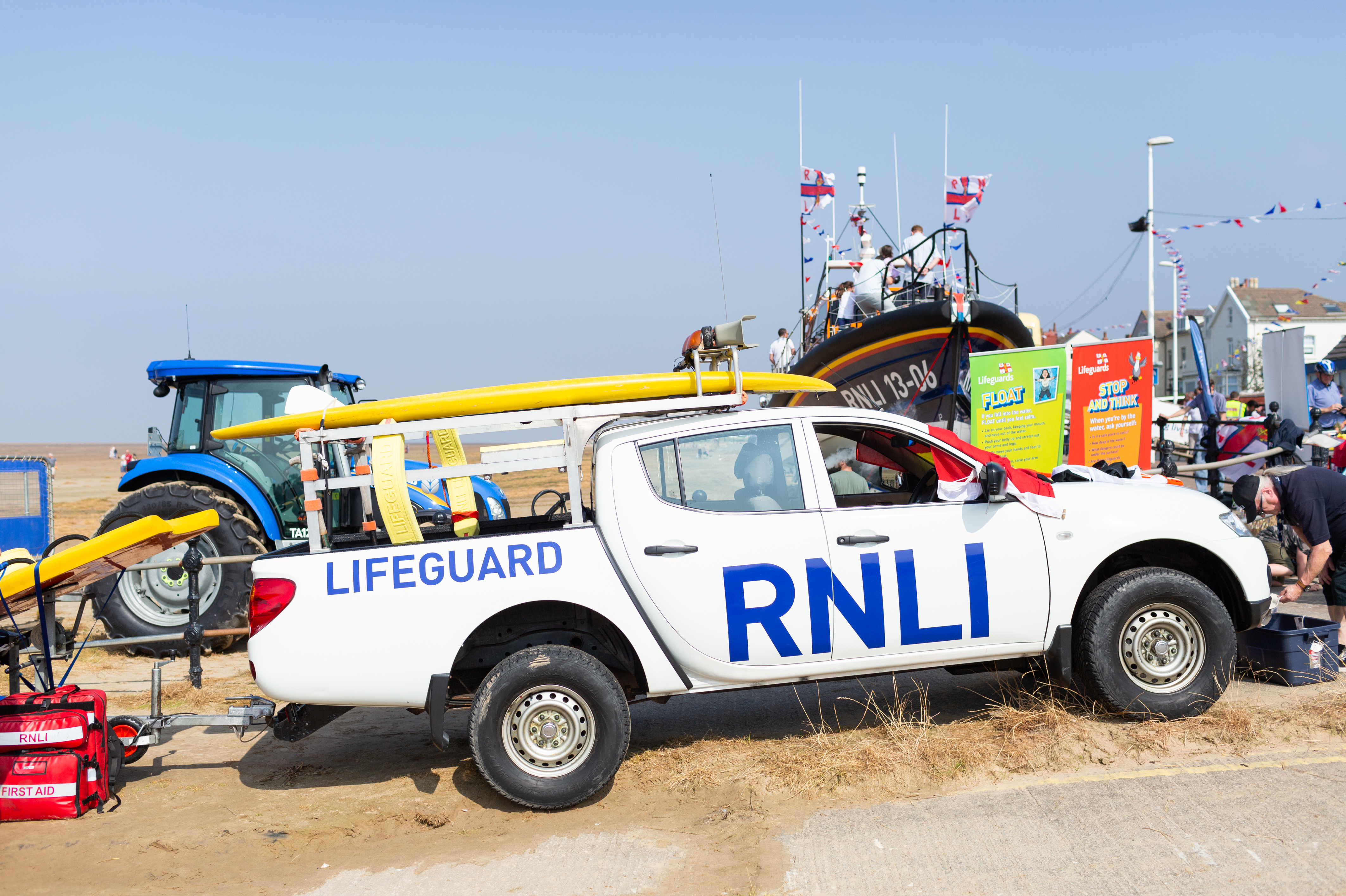 RNLI Lifeguards and Lifeboat crew join forces to raise funds for the charity