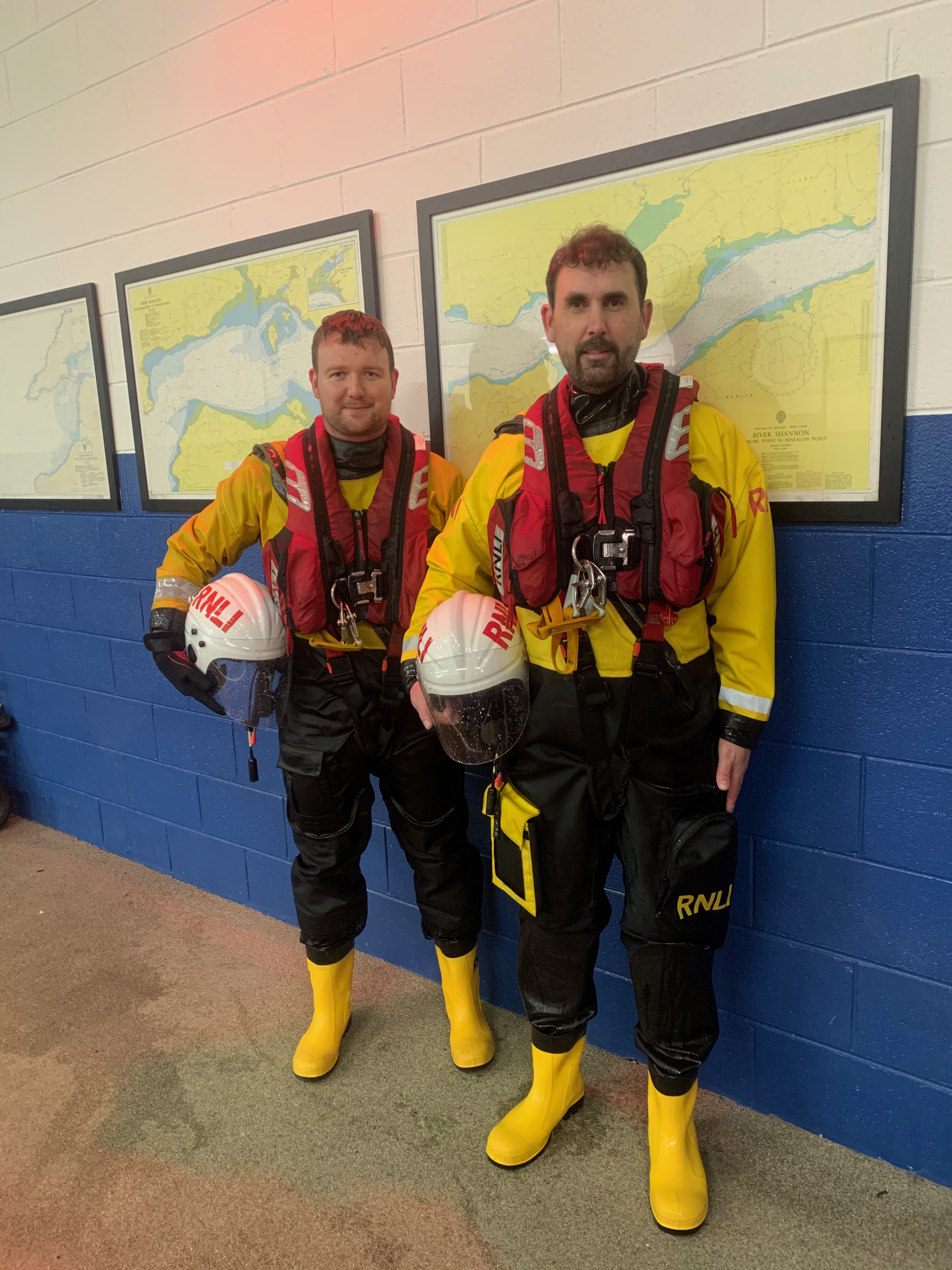 New volunteers for Kilrush RNLI James Harding and John Vaughan