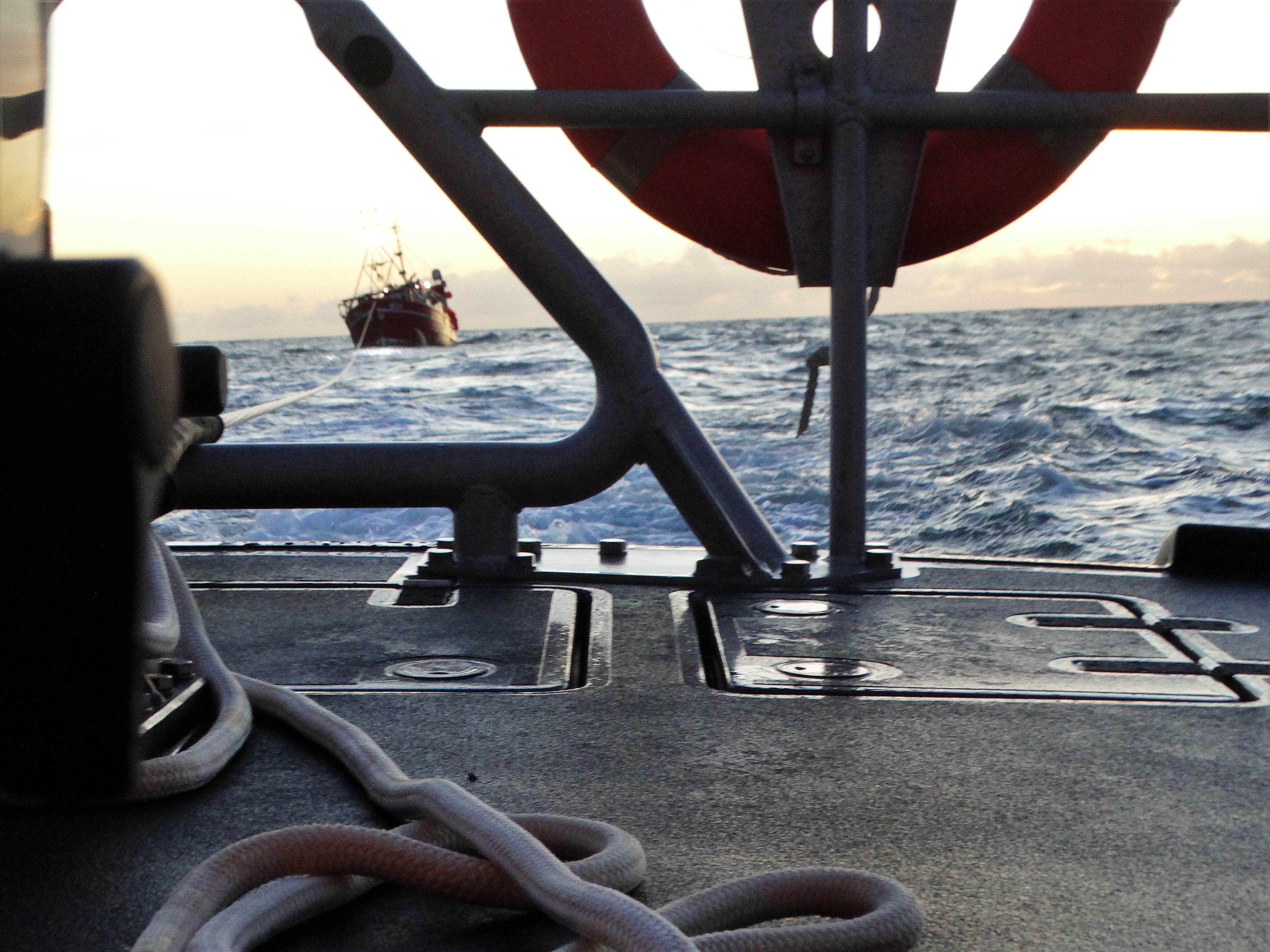 towing casualty vessel taken from lifeboat