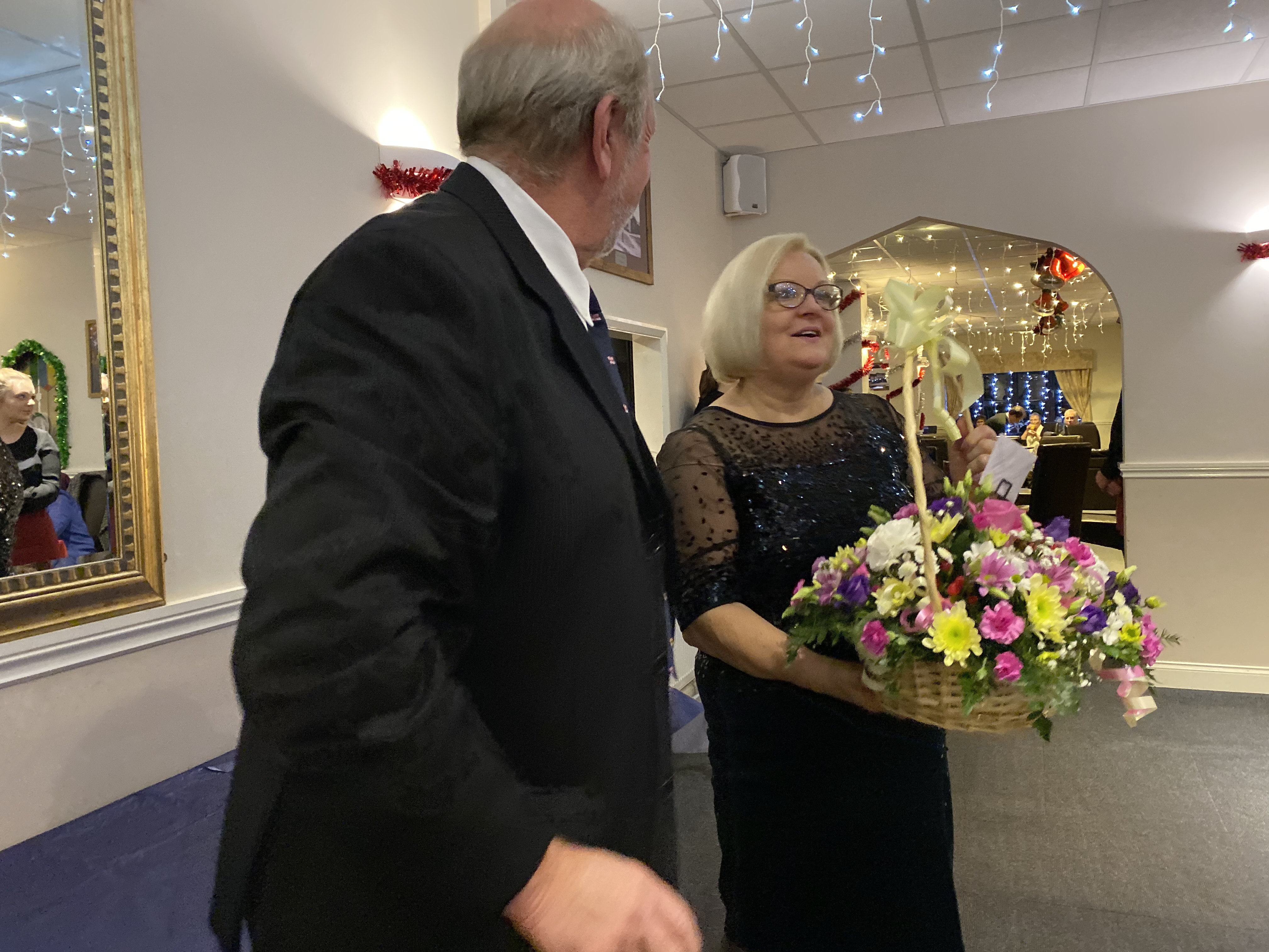 Dee willmore was presented with flowers from the Coxswain and crew at Sheerness.