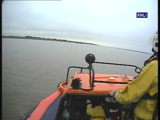 Hoylake Hovercraft tasked to a person and 2 dogs cut off by the tide | RNLI