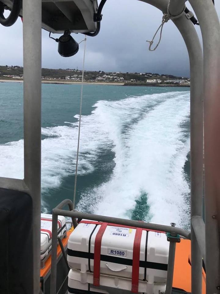 The Alderney lifeboat has been taking part in the search for the missing plane.