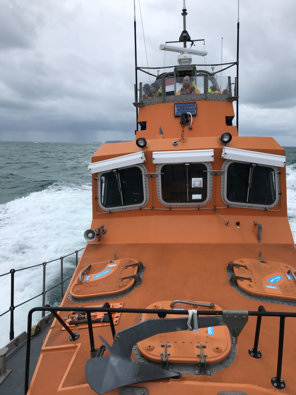 The Alderney Lifeboat taking part in the search