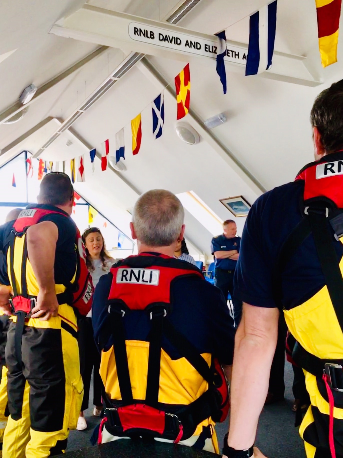 Newhaven RNLI crew volunteers meet Nusrat Ghani MP
