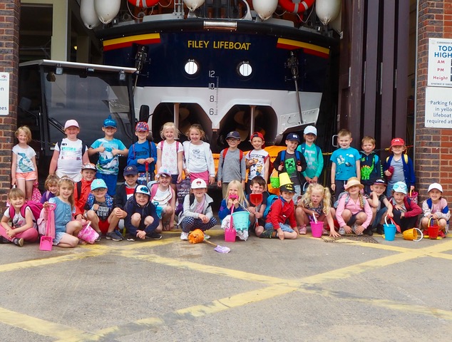 Young visitors from a Yorkshire Primary School