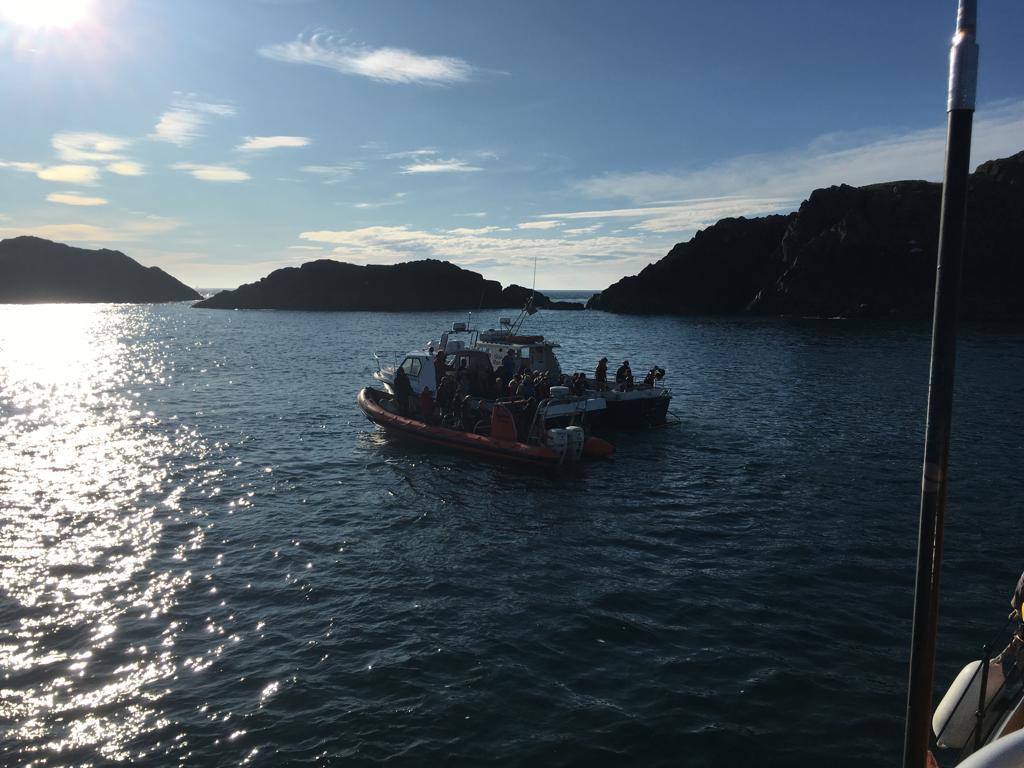 St Davids RNLI arrive on scene