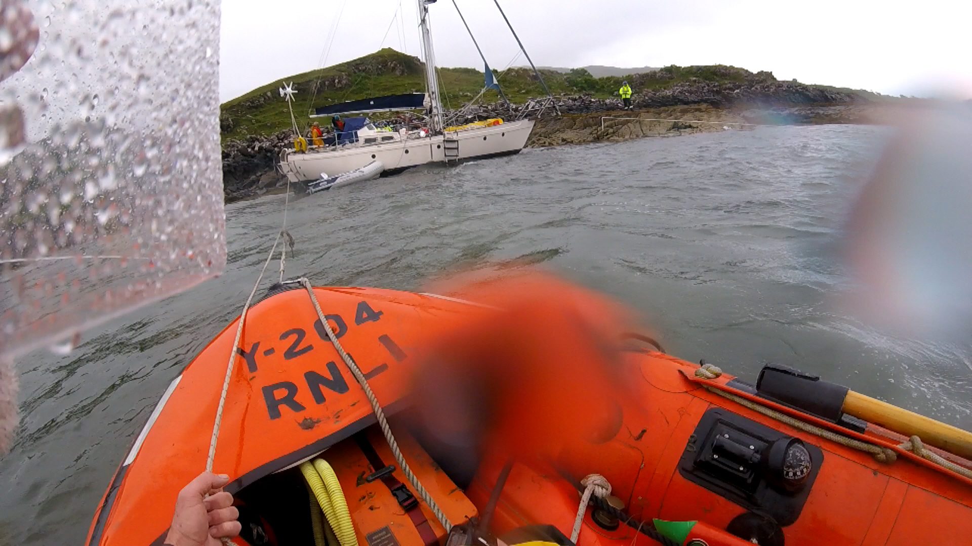 Tobermory RNLI's Y boat and casualty vessel