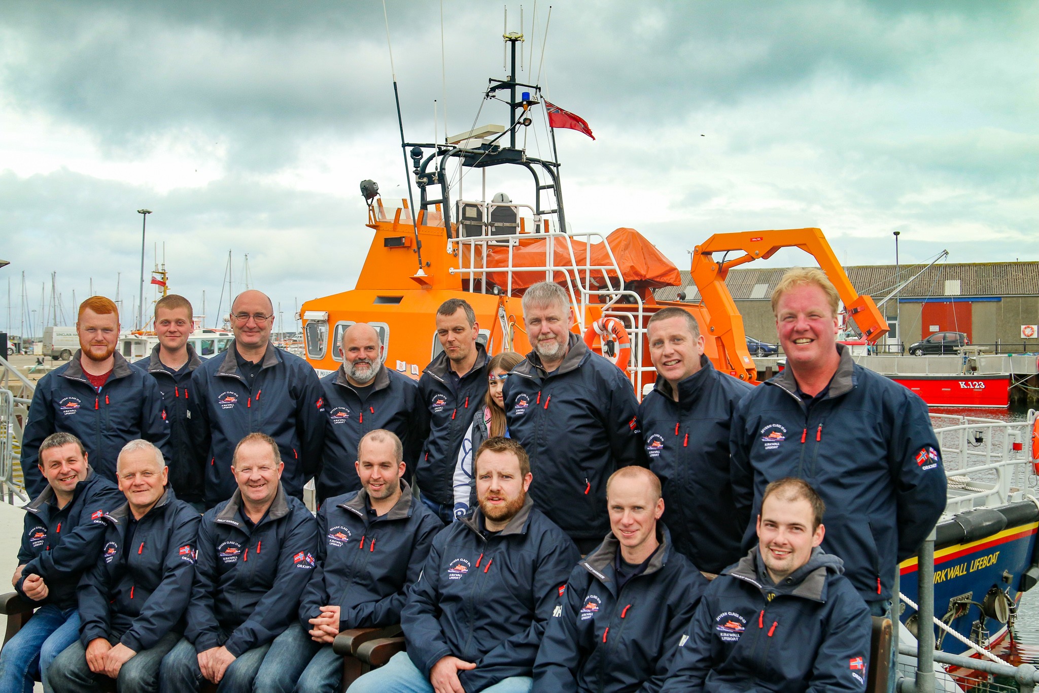 Volunteer crew of the Kirkwall lifeboat